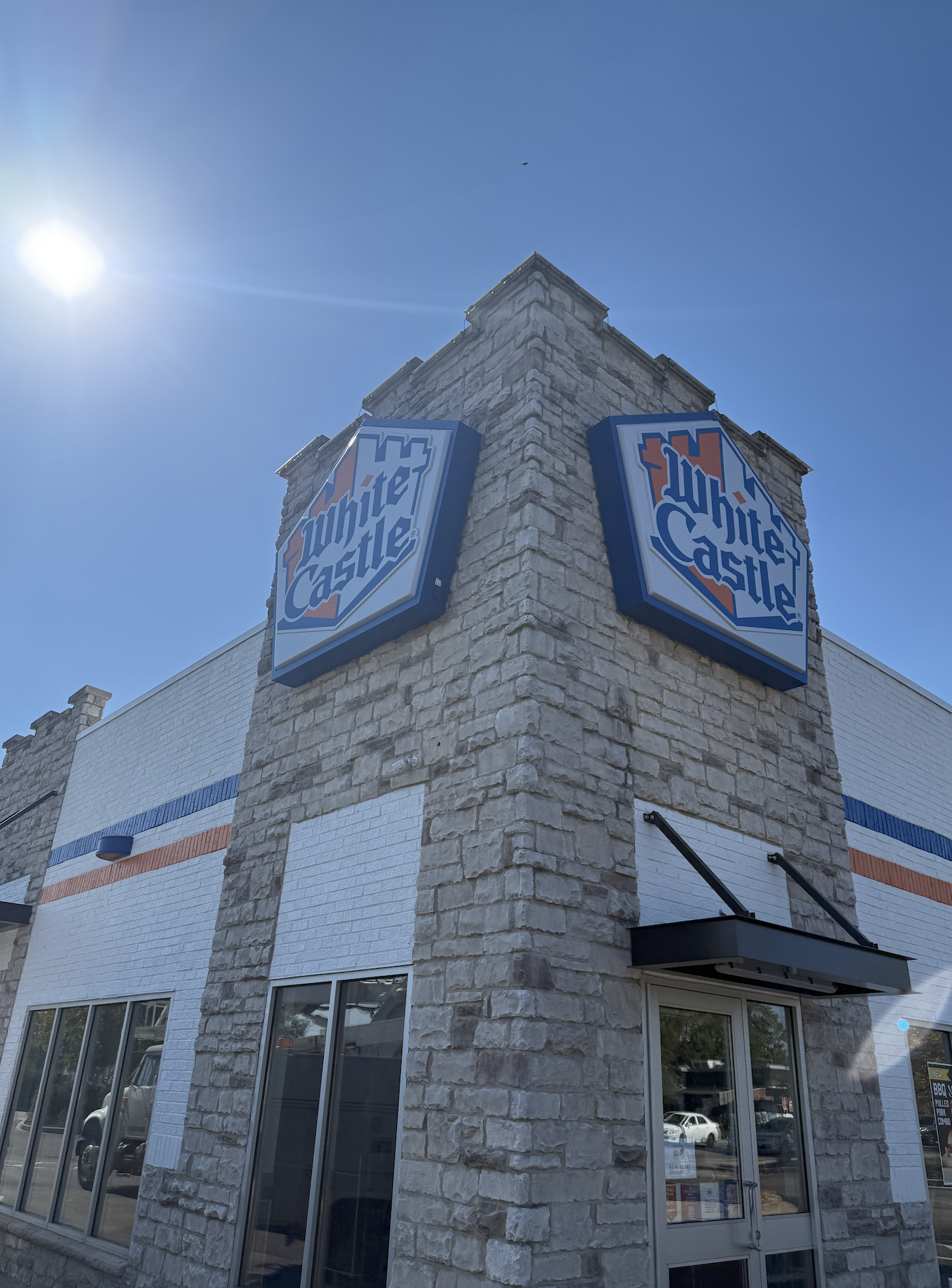 Cabinet sign installation for White Castle
