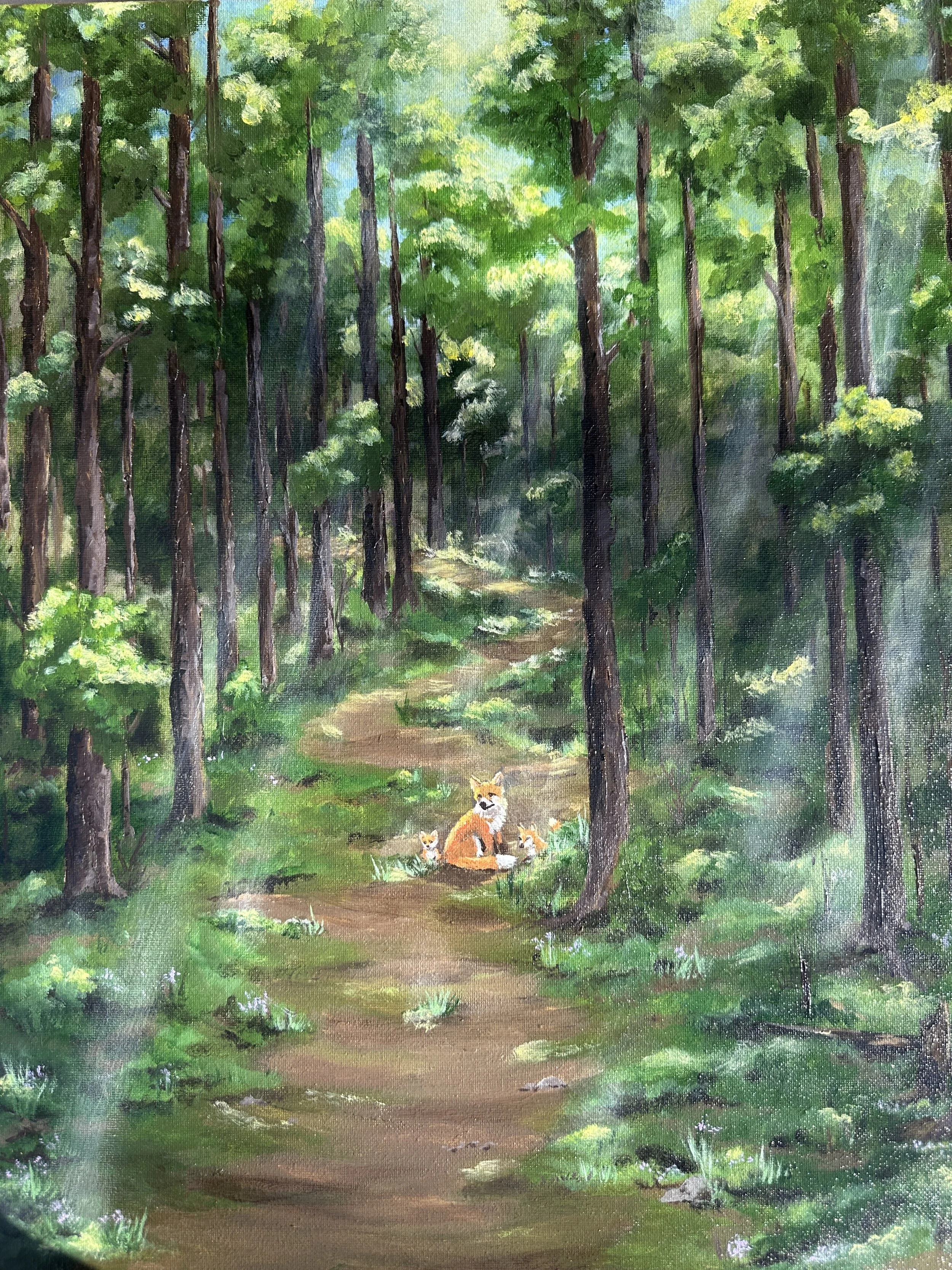 Private Commission, 2025. Acrylic on Canvas. 16”x20”.