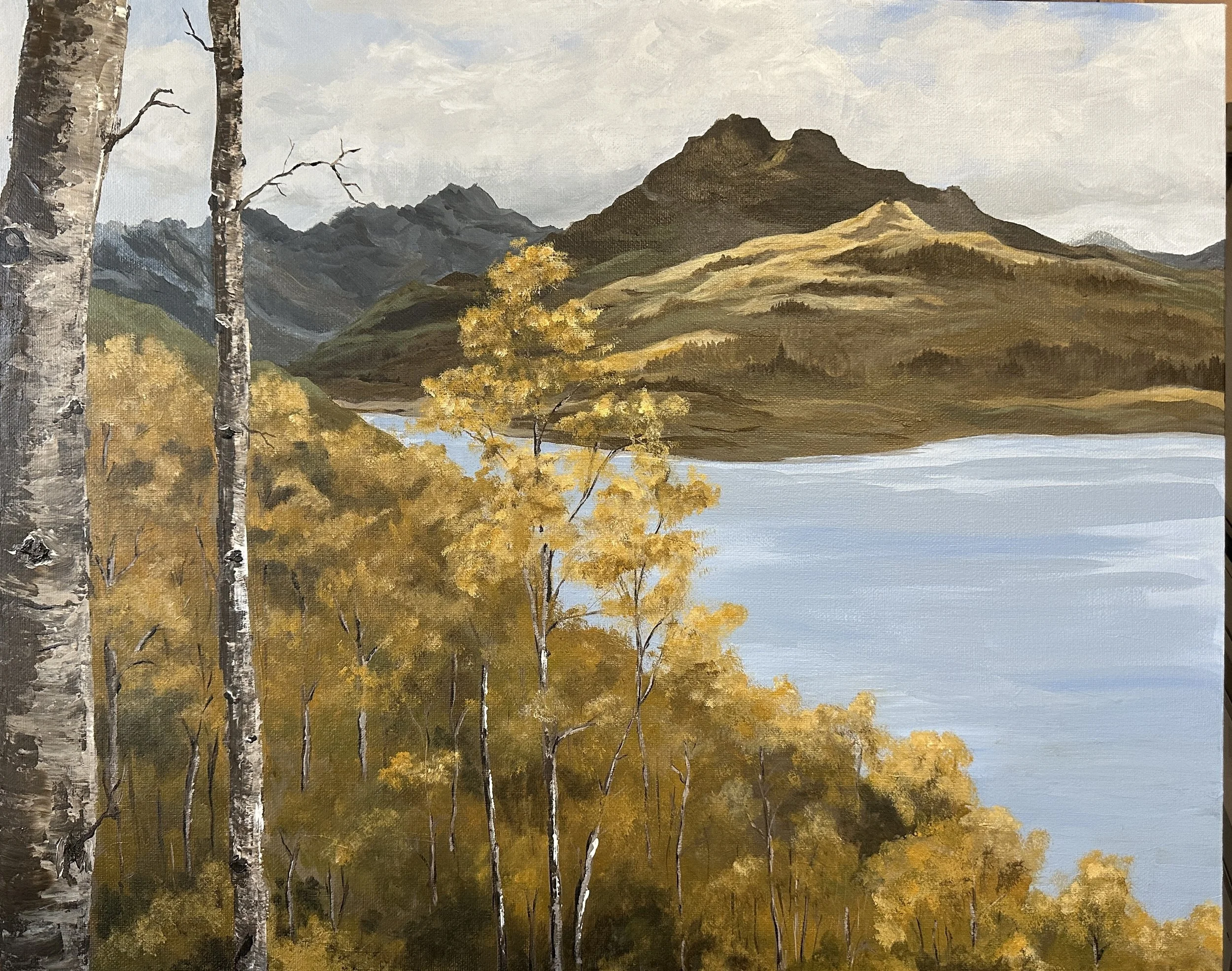 Private Commission, 2026. Acrylic on Canvas. 16”x20”.