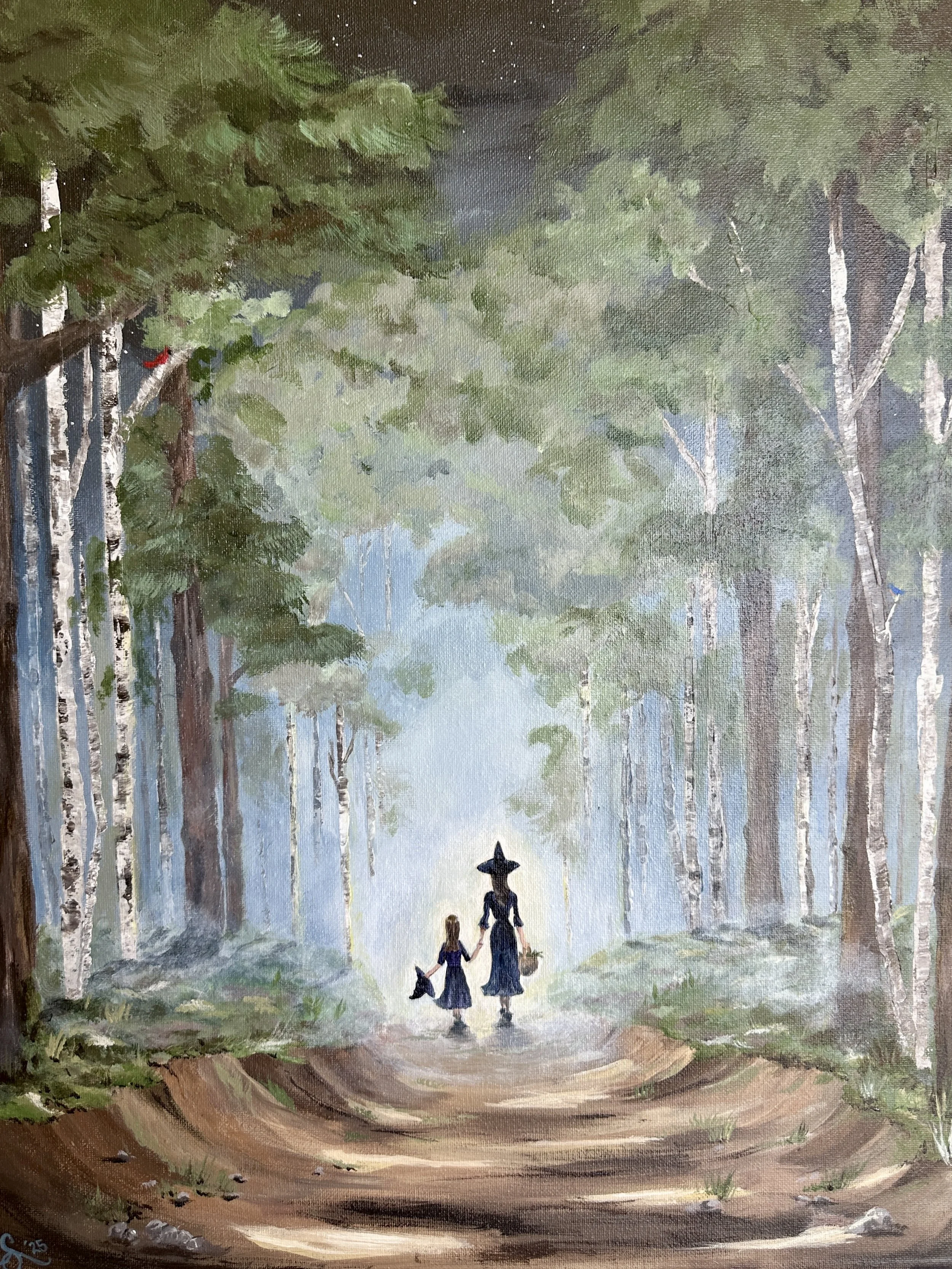 Private Commission, 2025. Acrylic on Canvas. 16”x20”.