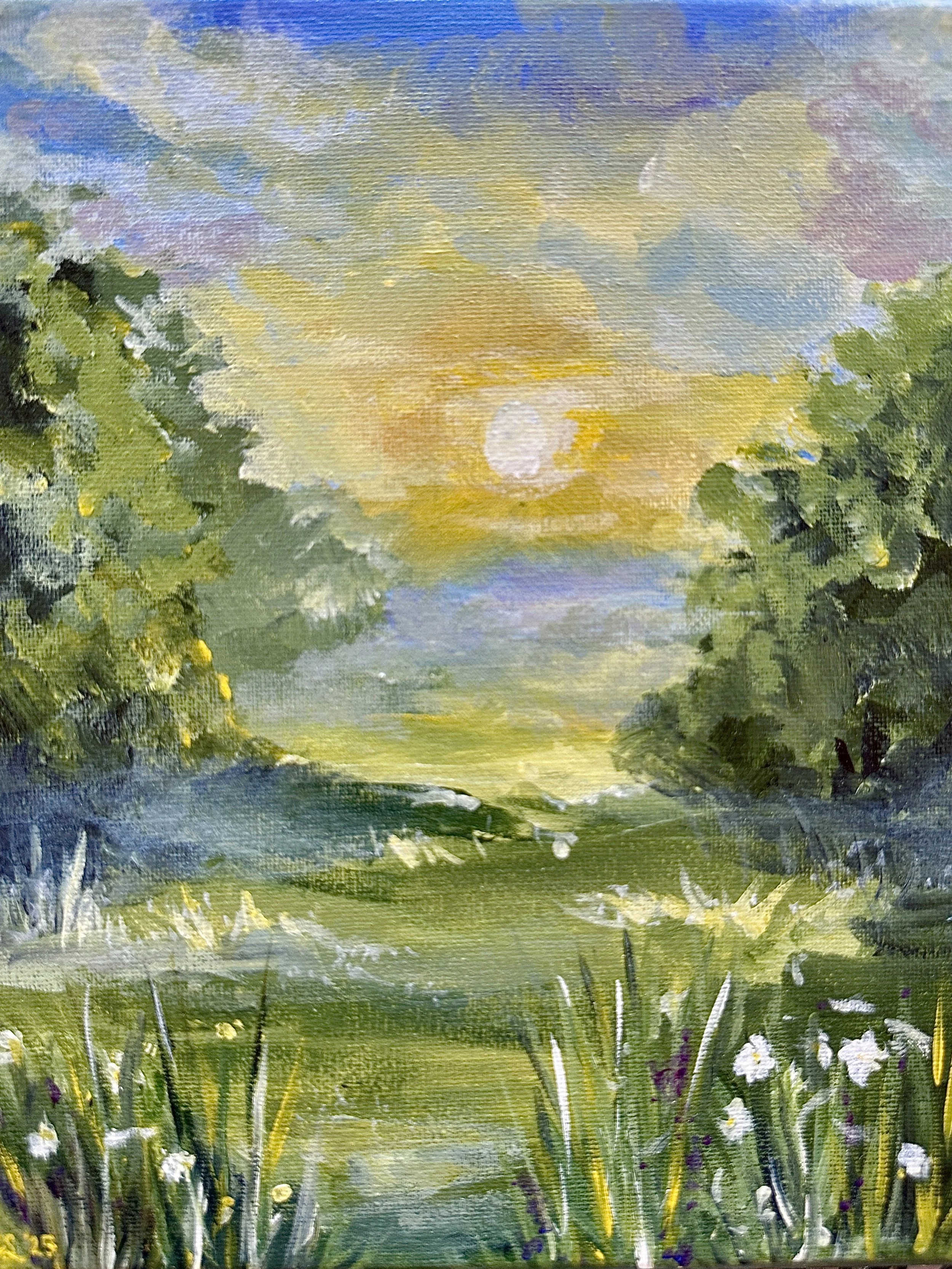 Midsummer - 1  (An Original Acrylic Painting - 8x10”)
