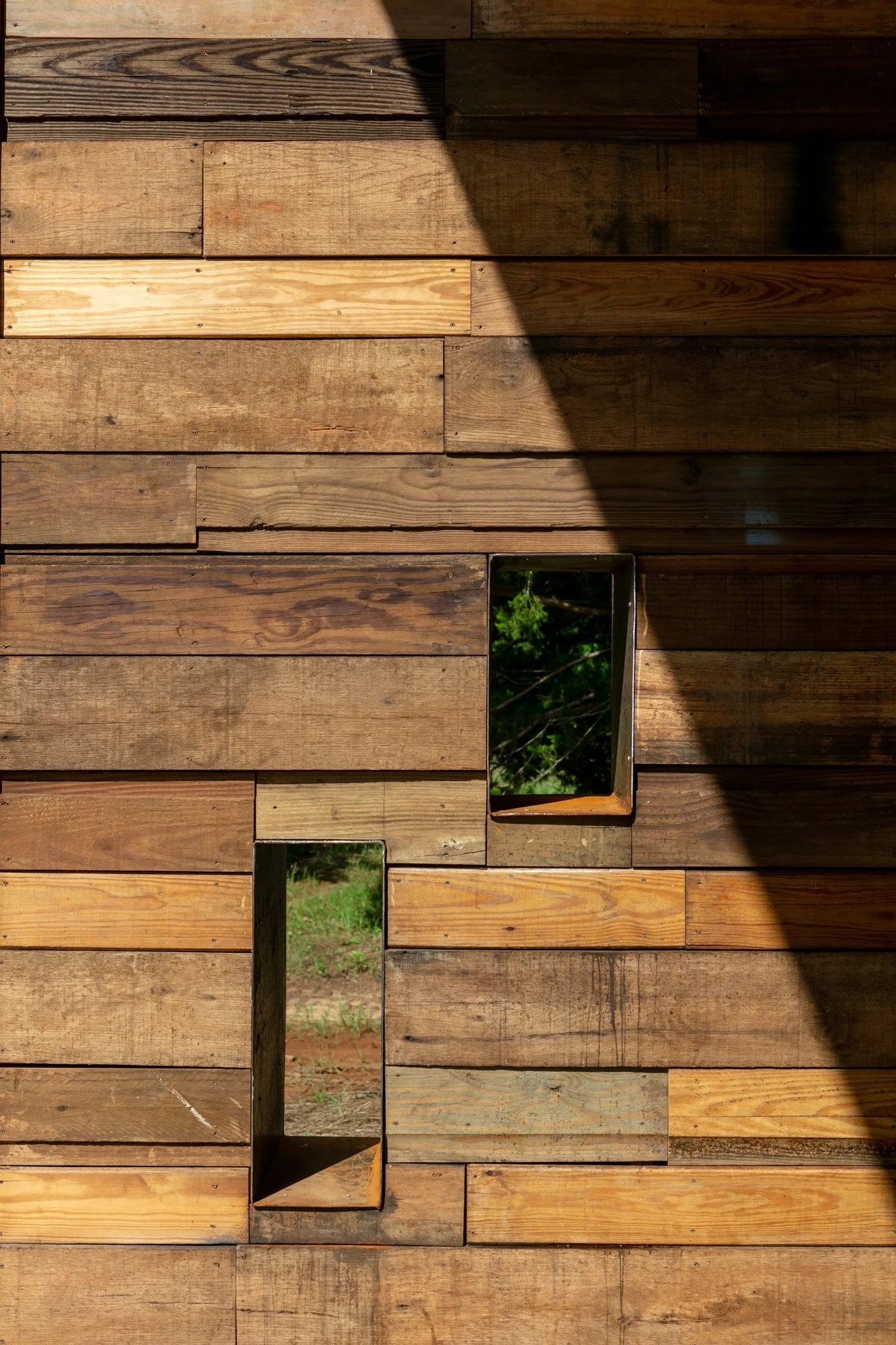 "The Portal", 16' tall gate made with almost entirely recycled materials