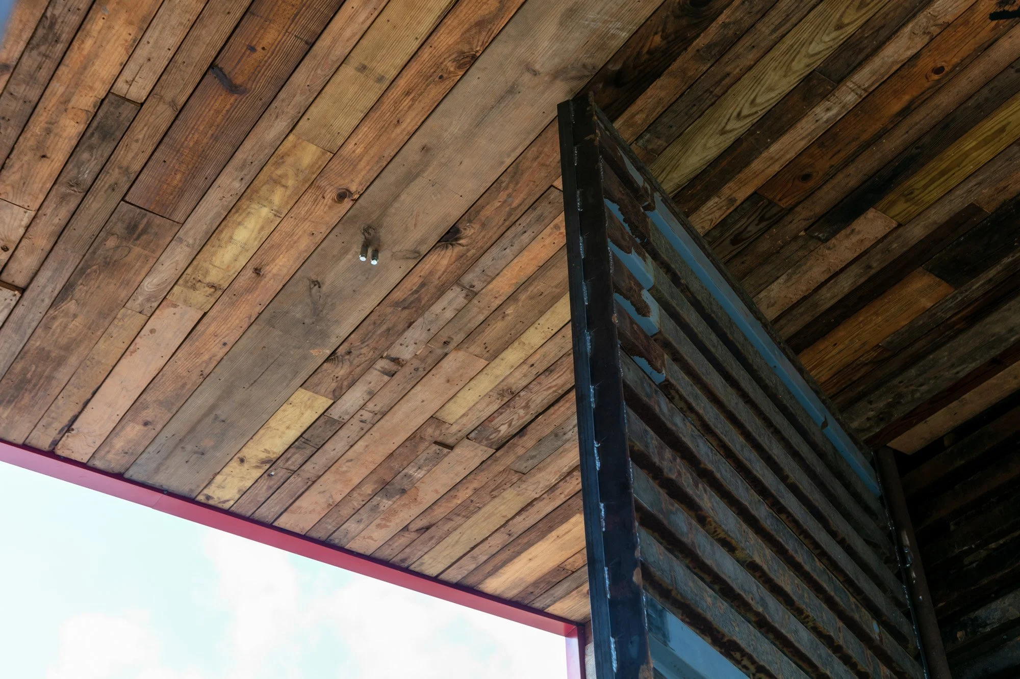 "The Portal", 16' tall gate made with almost entirely recycled materials