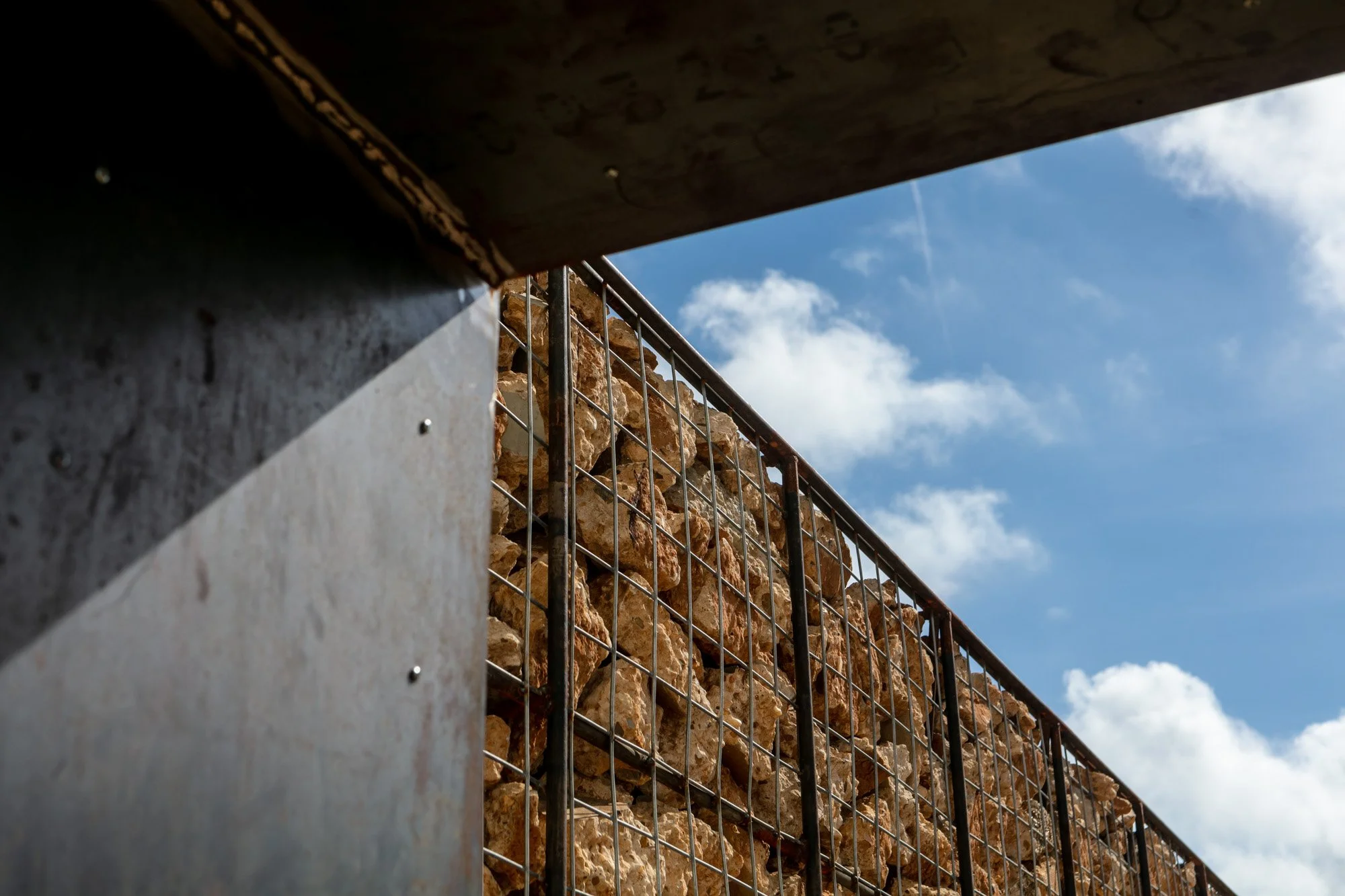 "The Portal", 16' tall gate made with almost entirely recycled materials