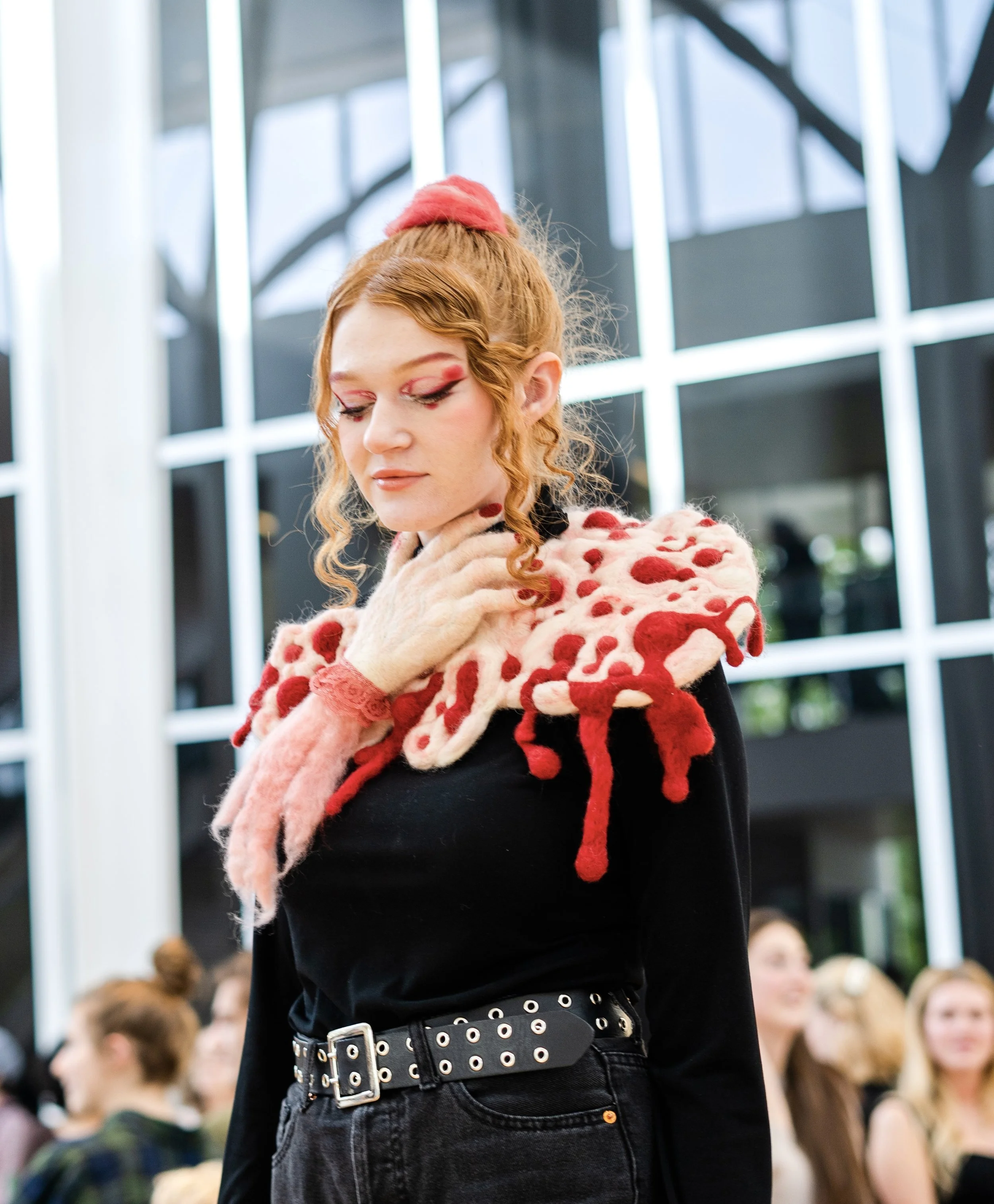 My Skin Is a Blood Fungus ---  felted wool  