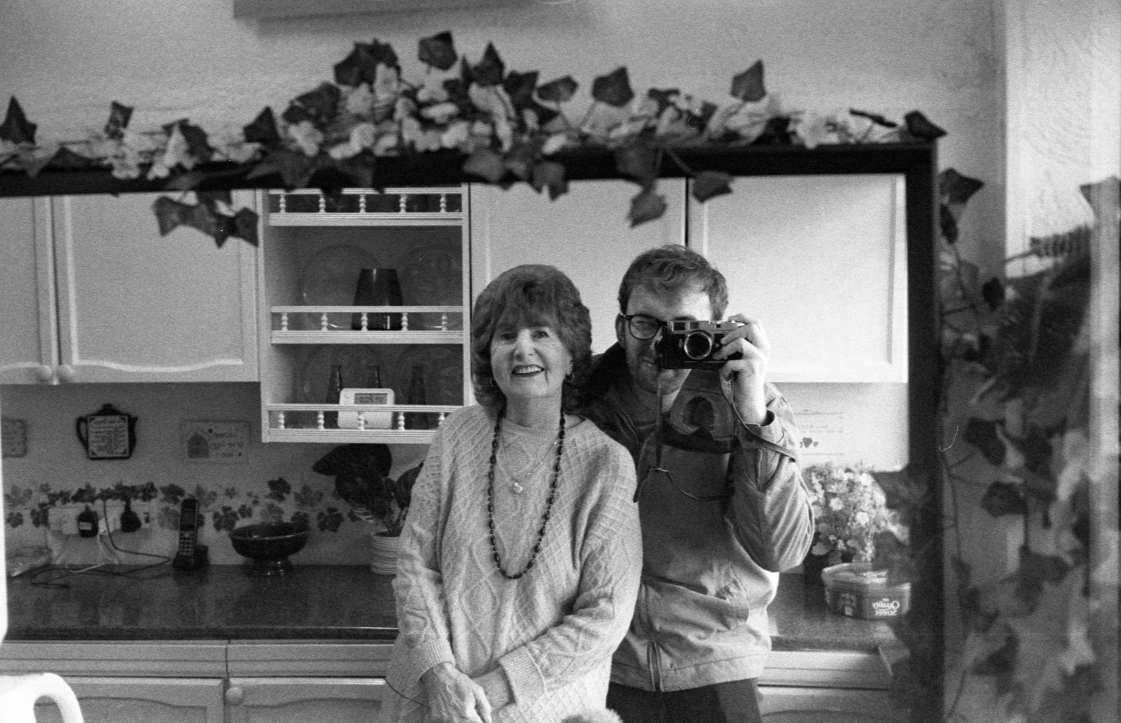Mirror selfie in the kitchen
