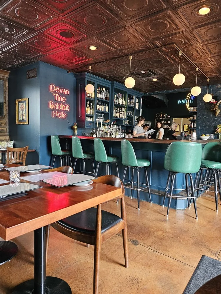 The Walrus Room - An absolute favorite for date nights. Think moody cocktail bar with amazing plates.  