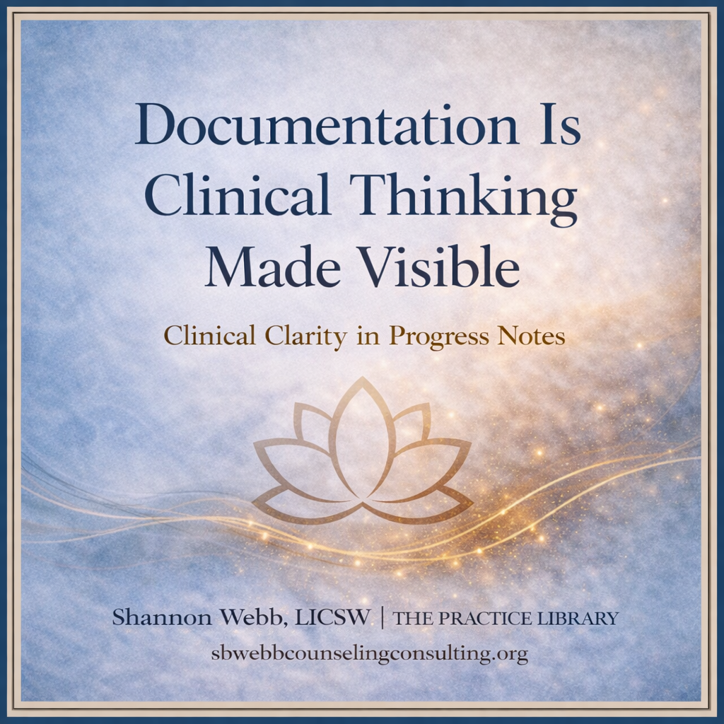 Documentation Is Clinical Thinking Made Visible: Writing Strong Mental Health Progress Notes