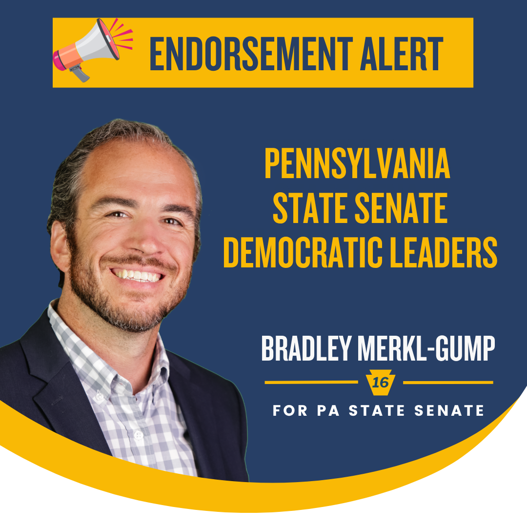 Merkl-Gump Announces Endorsement from Pennsylvania Senate Democratic Leadership in SD 16 Primary