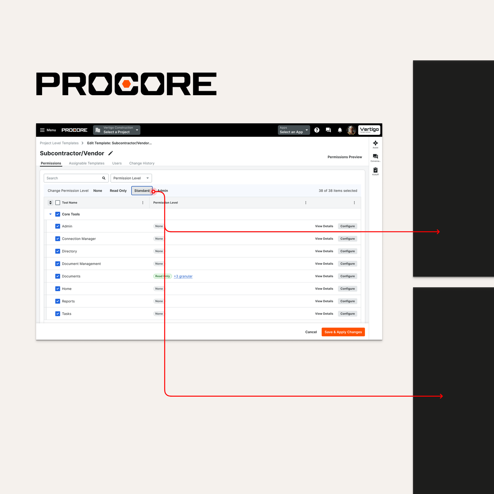 Procore: New Permissions Experience