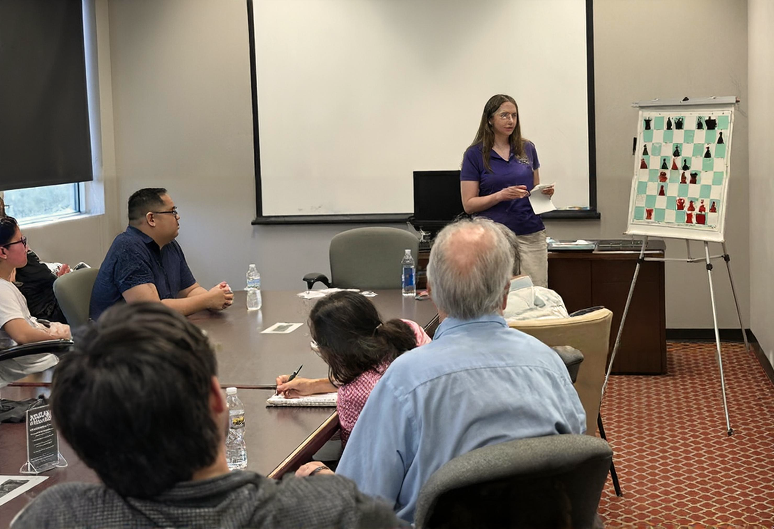 NM/WFM Louise Head Gives Lecture, Wins Blitz Event