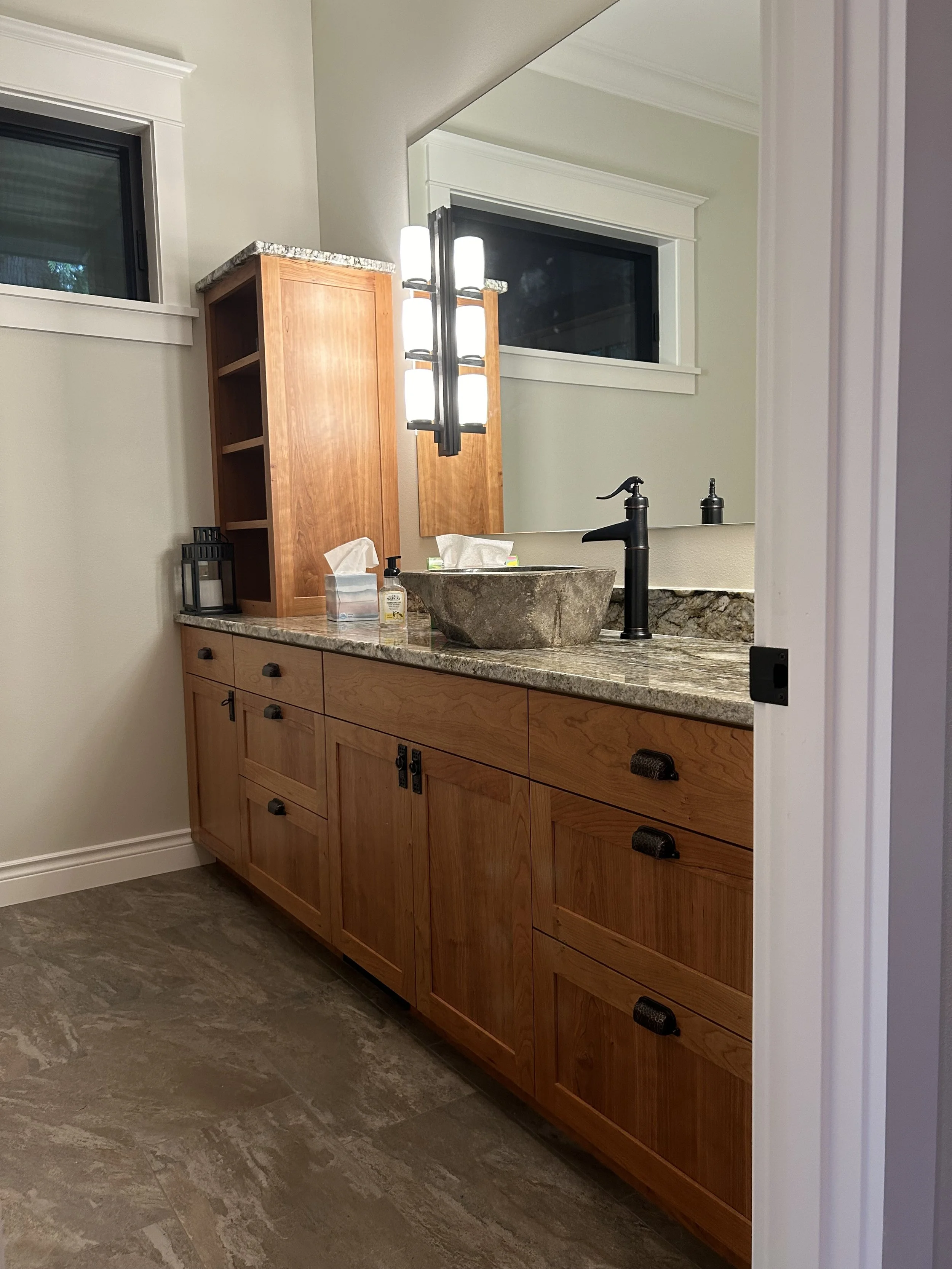 Cherry Vanity by Bird's Nest Design and Carpenter Ant LLC