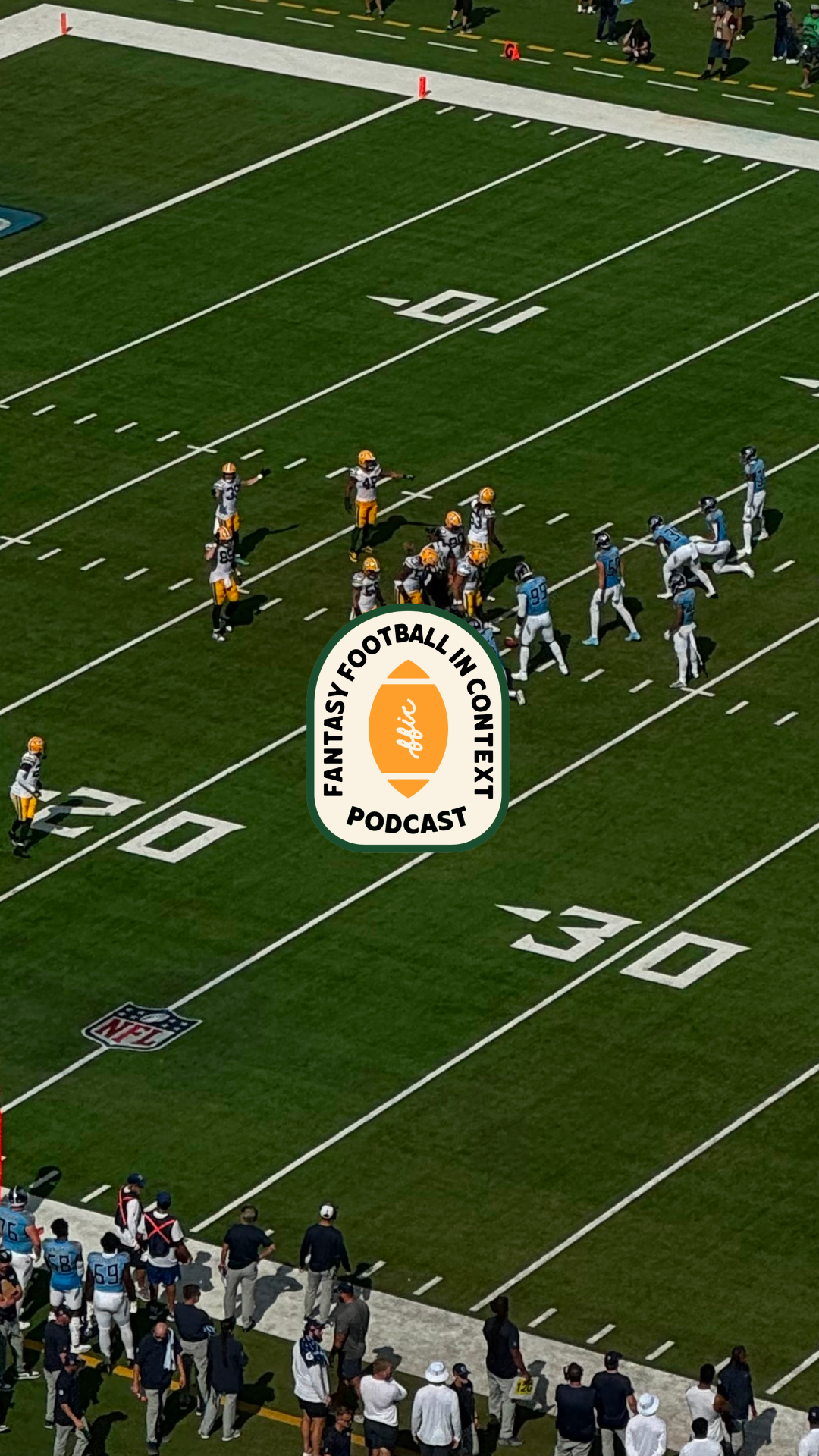 FFIC logo mockup — brand design for fantasy football podcast by Modern Arcana