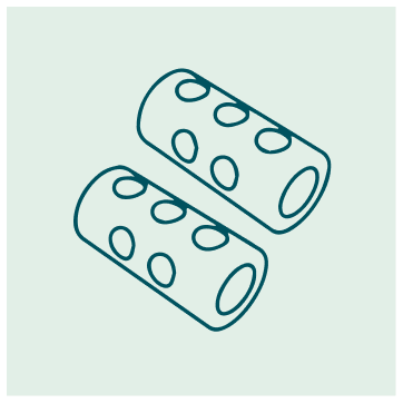 Line drawing of a pair of dice