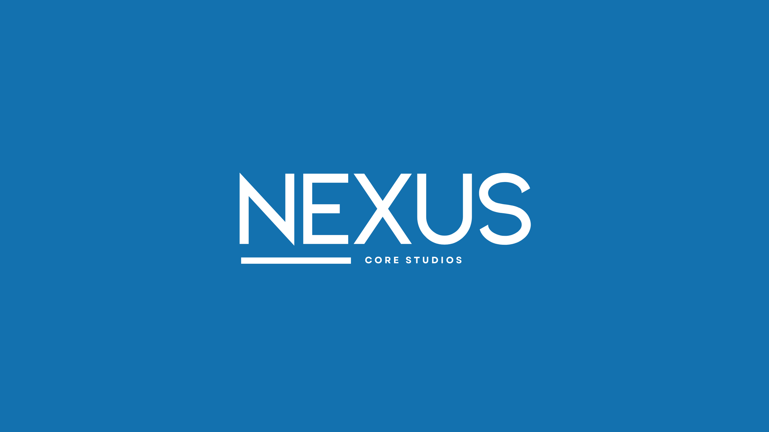 Nexus Core Studios logo on a blue background with white text.