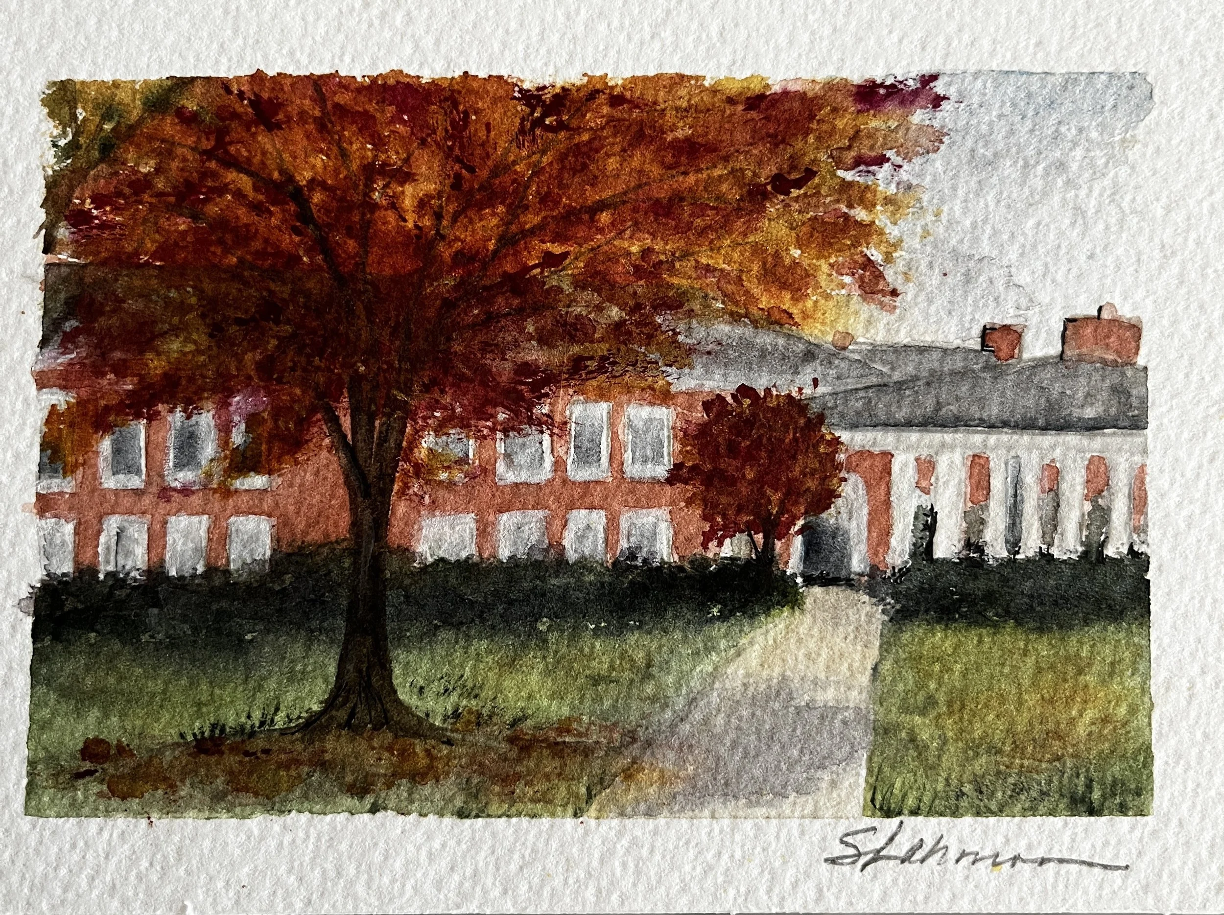 Oakwood Landmark Series No. 2: Harman Elementary School in Autumn