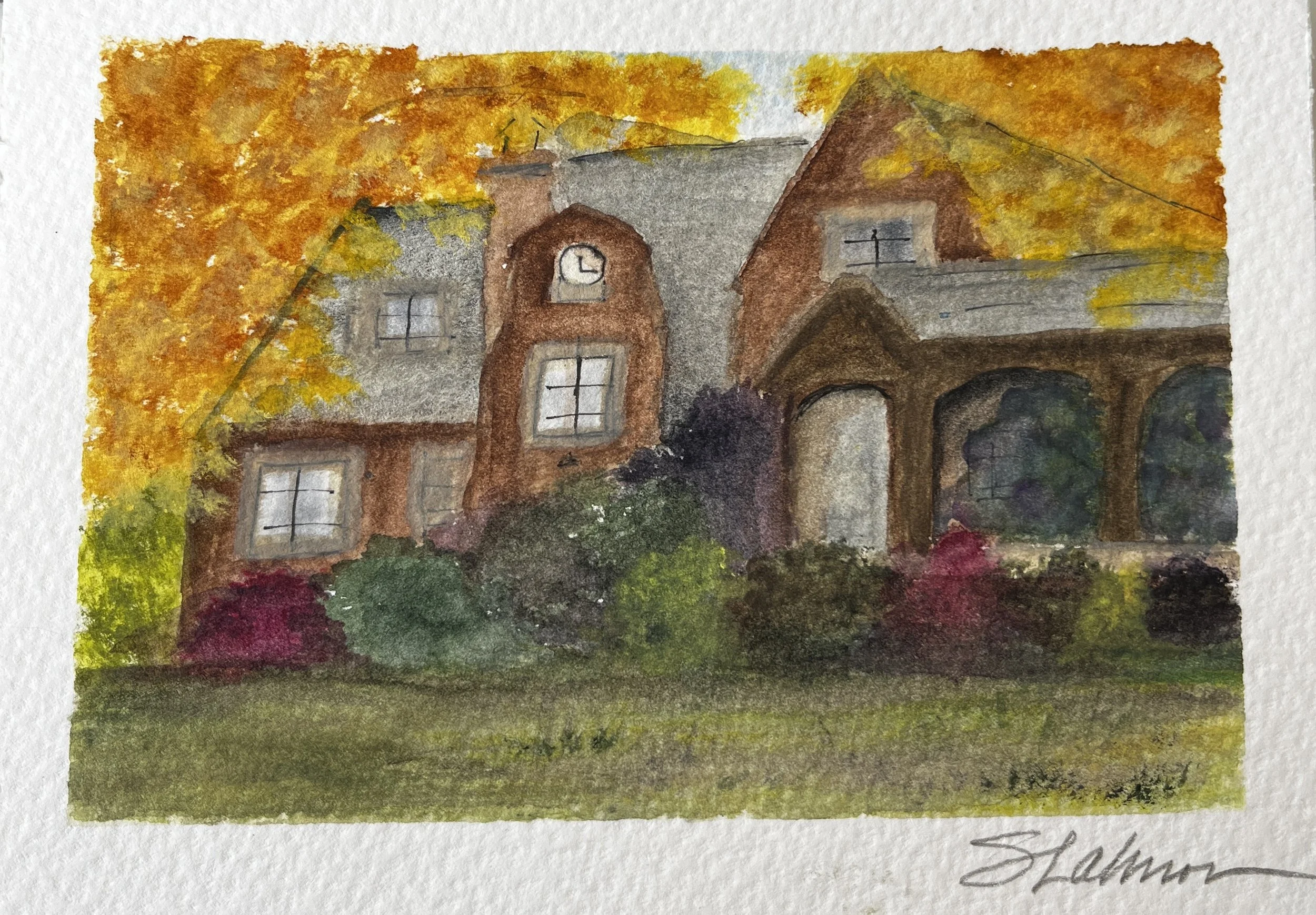 Oakwood Landmark Series 3: Edwin D Smith Elementary School in Autumn