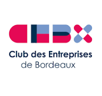 Logo du Club des Entreprises de Bordeaux avec le texte en dessous