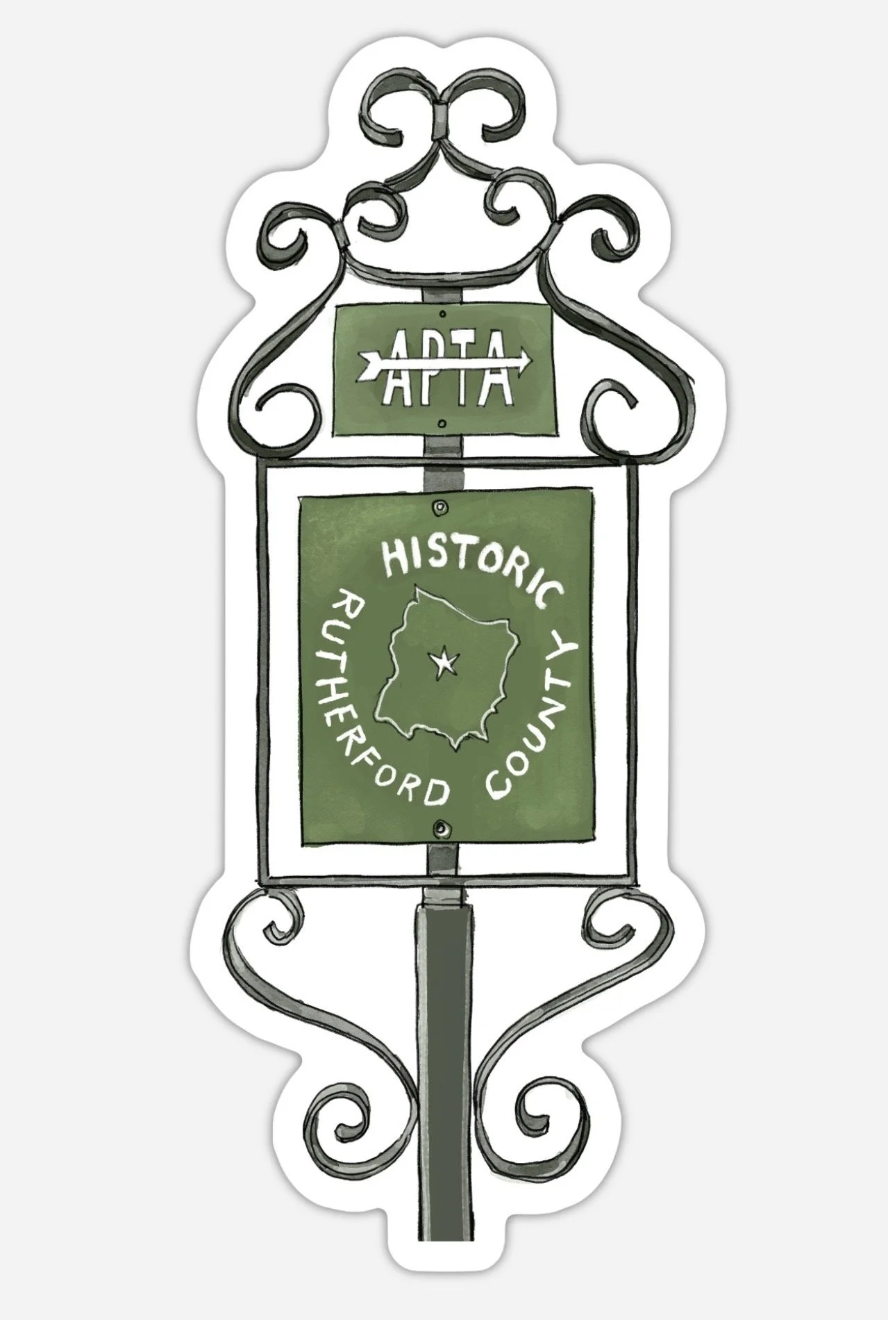 APTA Illustrated Logo Sticker