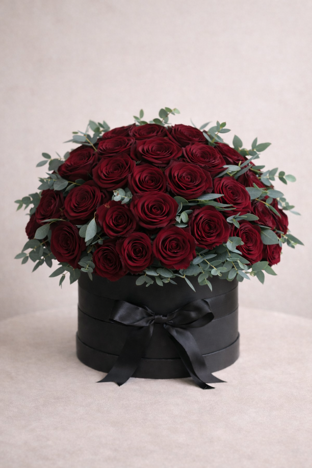 Velvet Bordeaux Rose Dome
