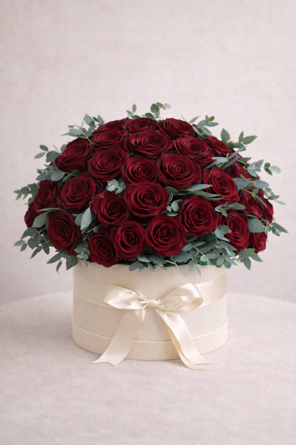 Velvet Bordeaux Rose Dome