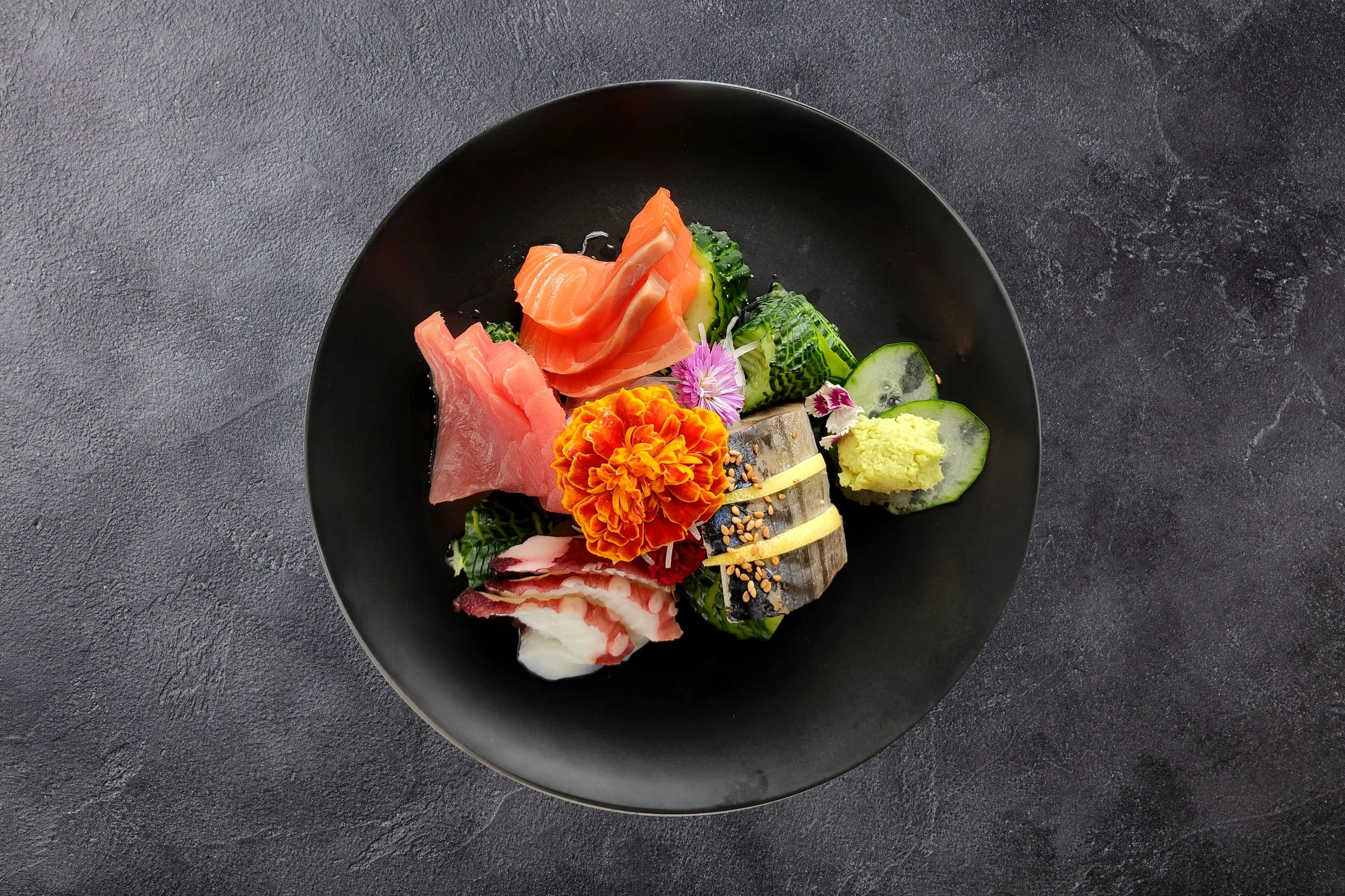 Plate of sashimi