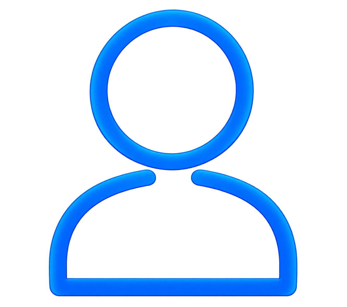 Digital illustration of a neon blue outline of a person with a map pin icon on its head, set against a background of a computer monitor and coding interface.