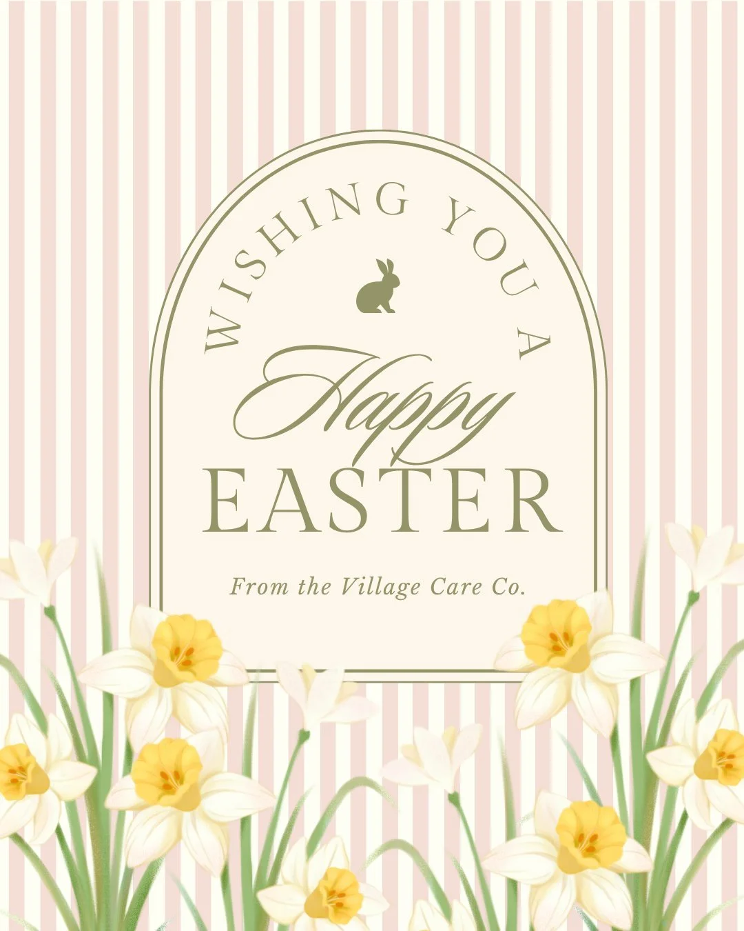 Wishing you a very Happy Easter from The Village Care Co. 🌷🐰

We hope your day is filled with sweet moments, fresh beginnings, and time spent with the people who matter most.

With love,
The Village Care Co. 💛