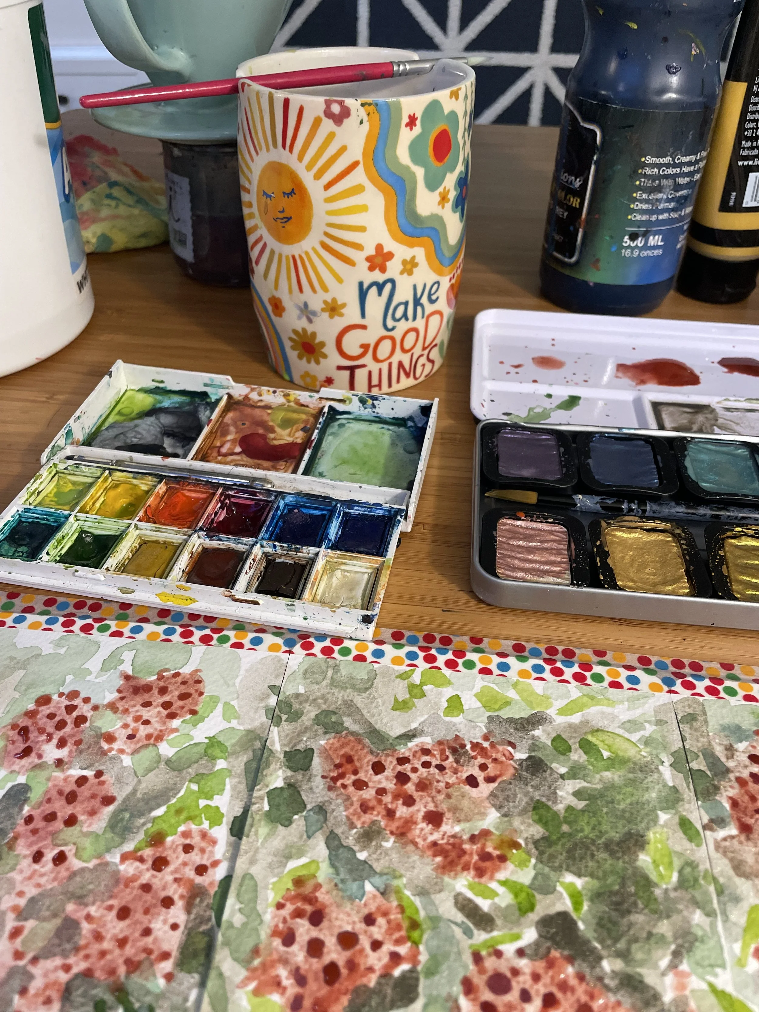 small watercolor florals