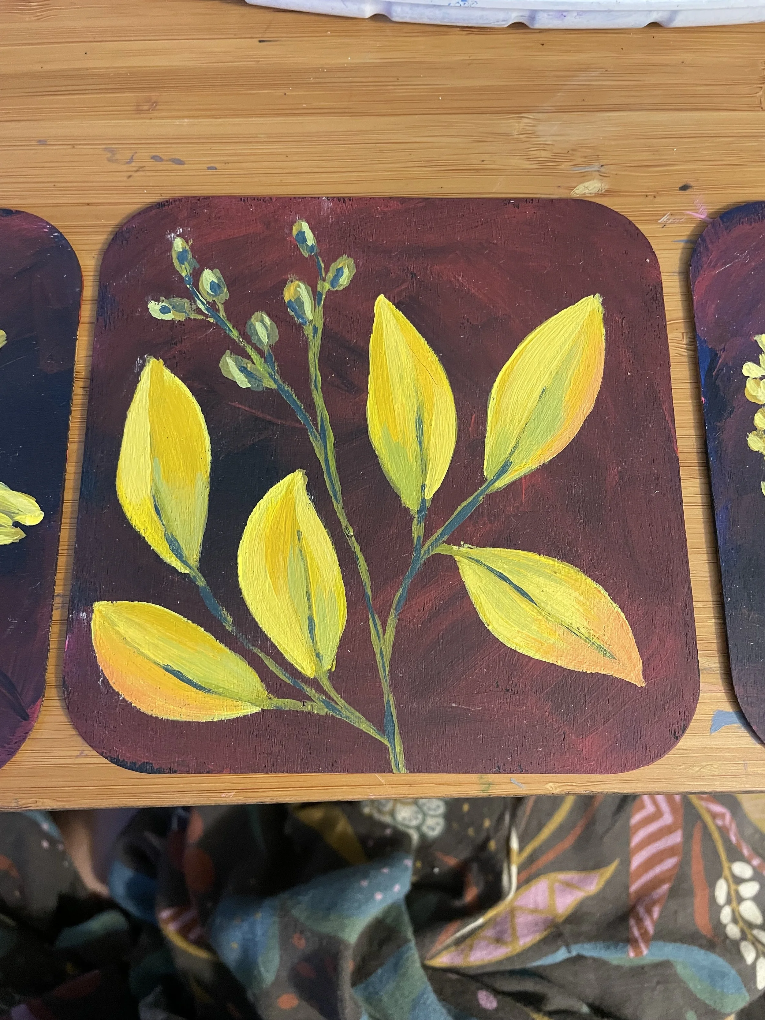small acrylic nature observations