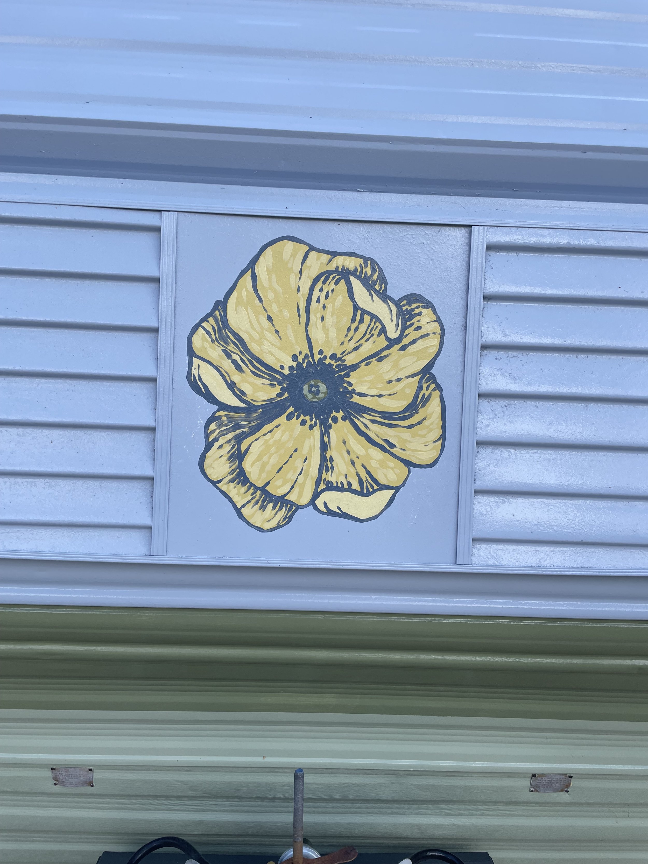 Buttercup The Camper, custom paint and refinishing