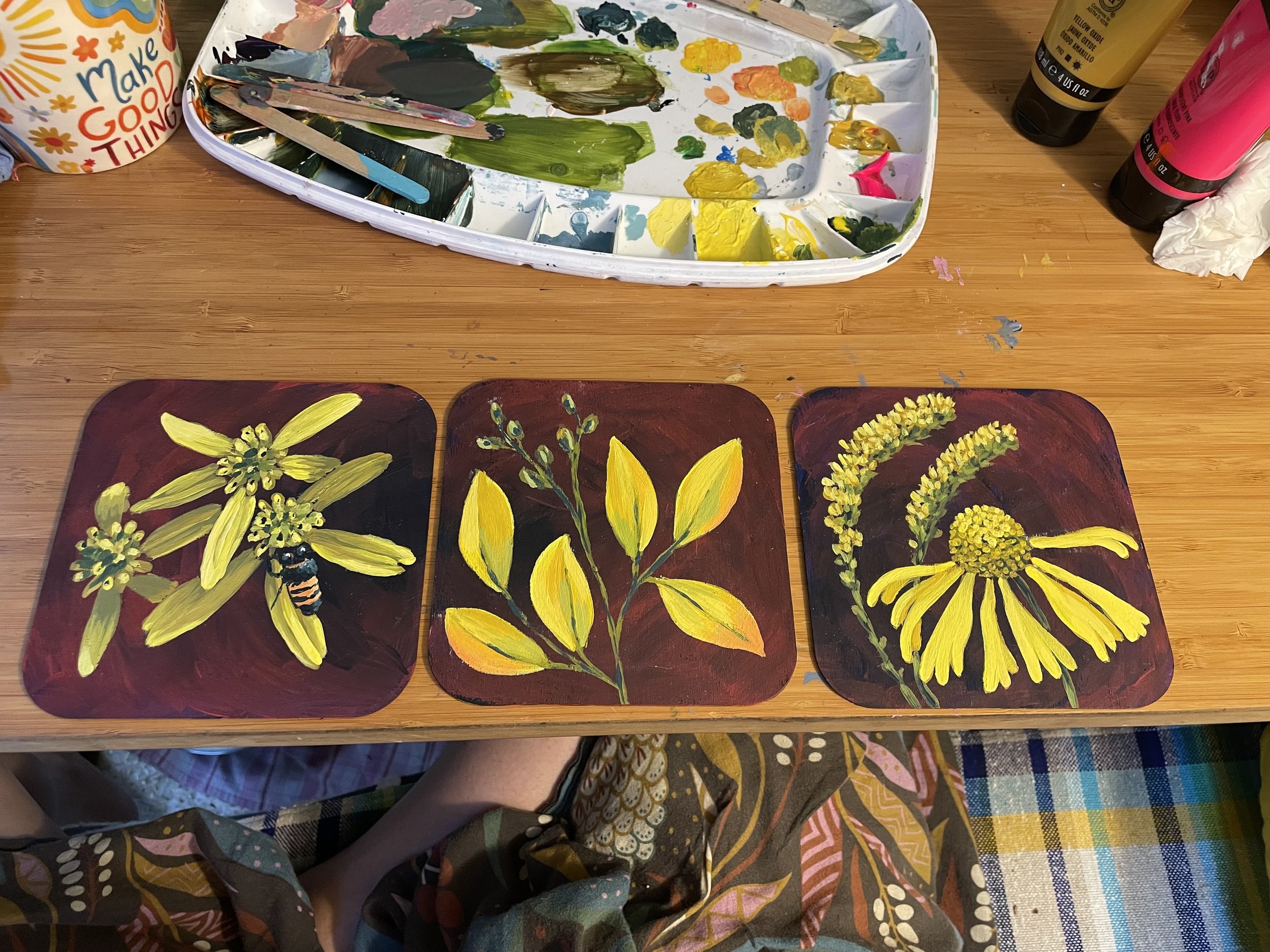 small acrylic nature observations