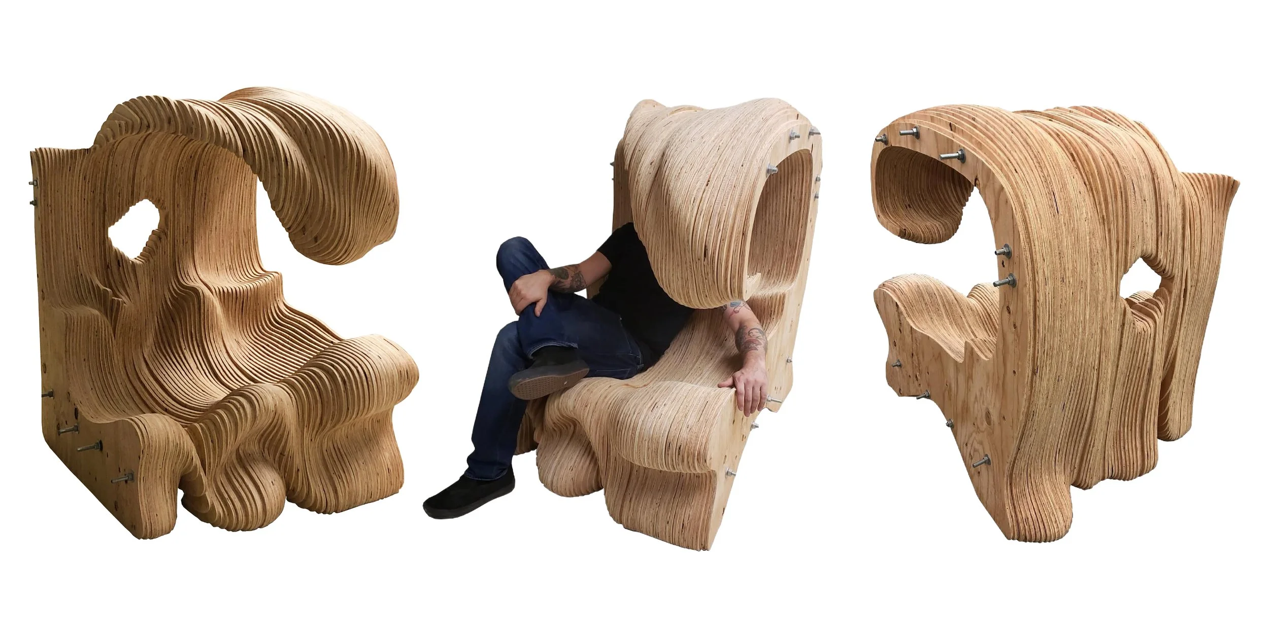 Shane Yee visual art furniture design, CNC furniture, digital fabrication