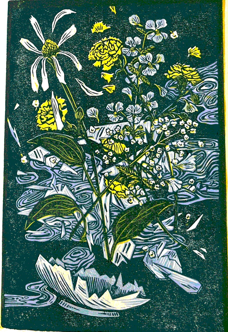 Handmade Print - Broken Vase