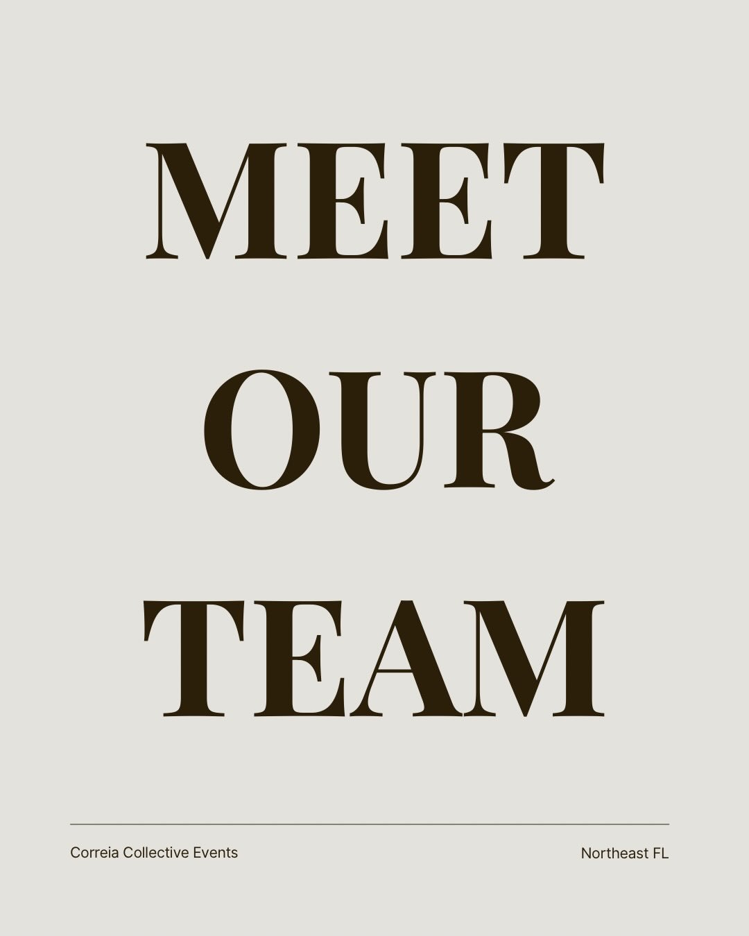 MEET THE CORREIA COLLECTIVE EVENTS TEAM😌

We can&rsquo;t wait to plan your special day! 

#staugustine #staugustinewedding #staugwed #jacksonvillewedding #jacksonville #engaged #bride #wedding #weddingplanner #eventplanner #events