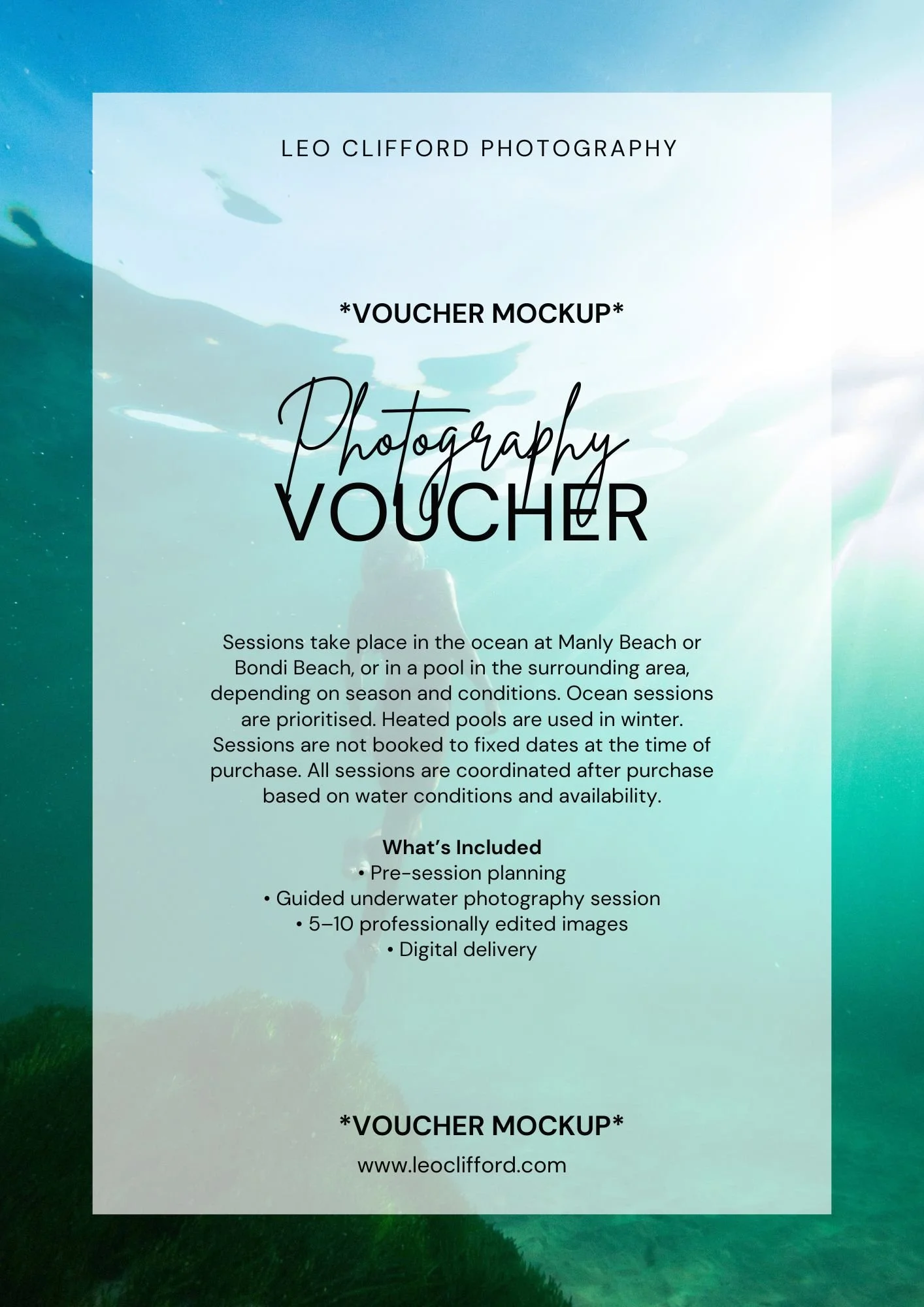 Underwater Photography Voucher