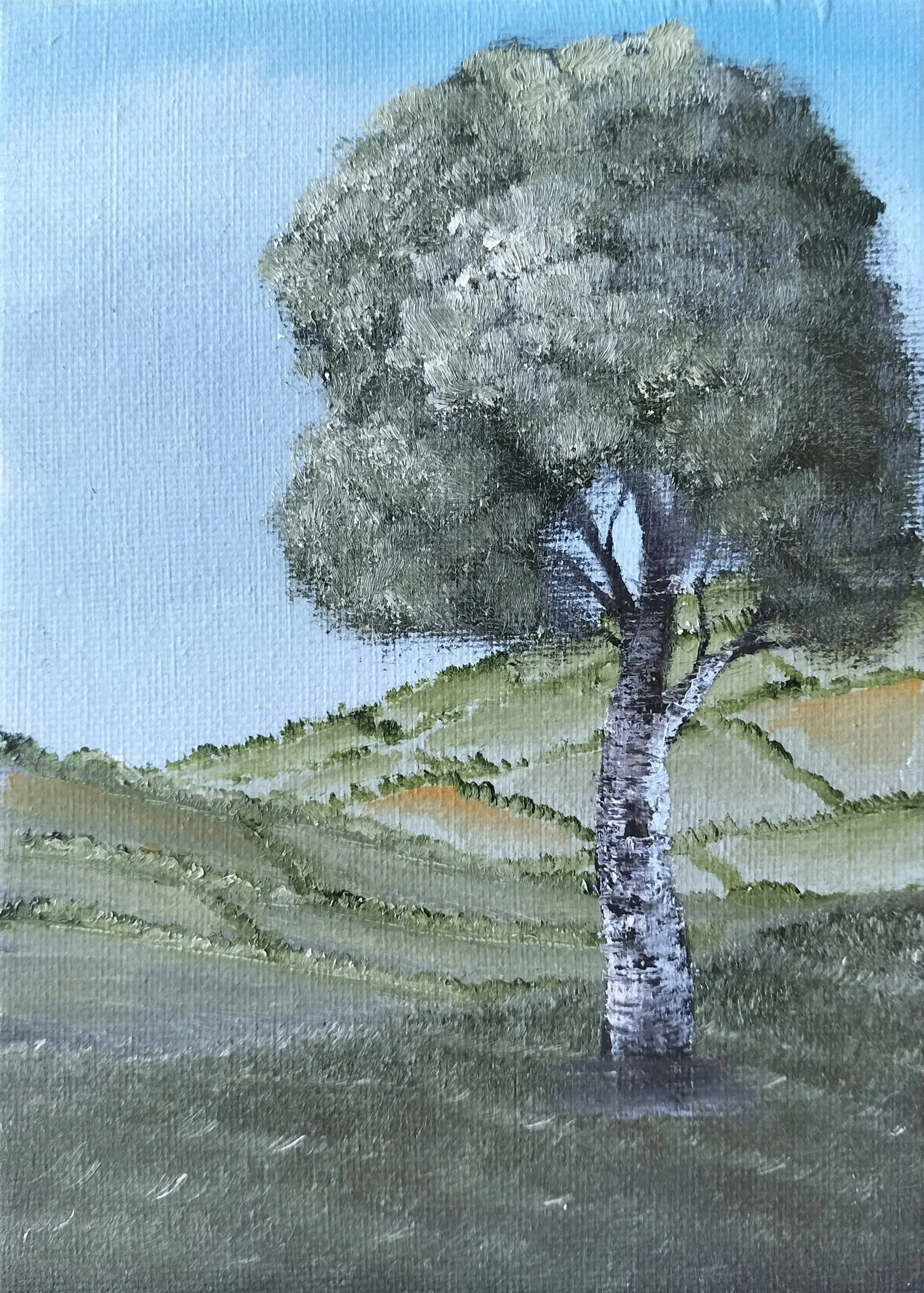 The Valley Sentinel, oil on canvas 2024