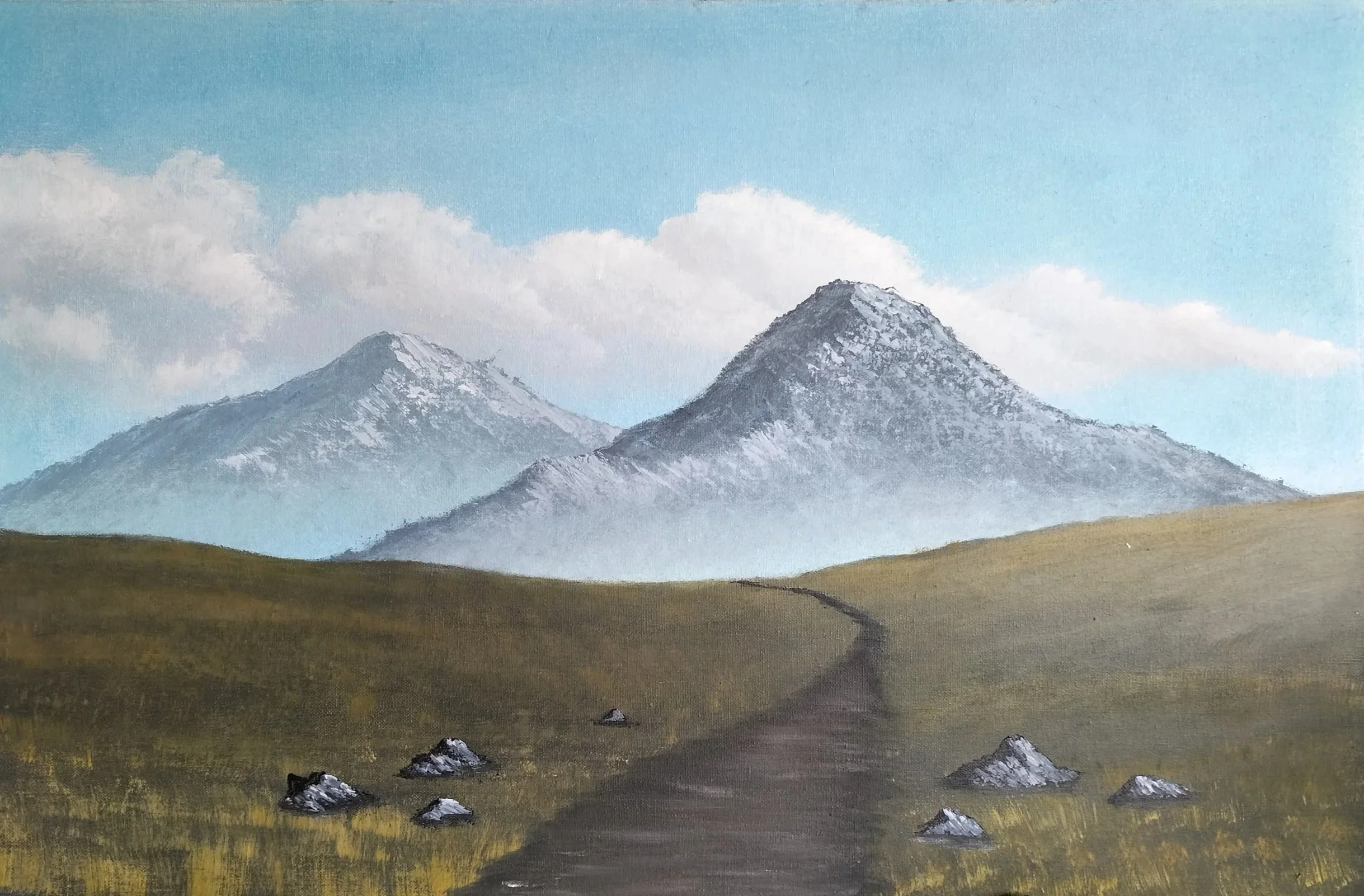 Break in the Clouds, oil on canvas 2025