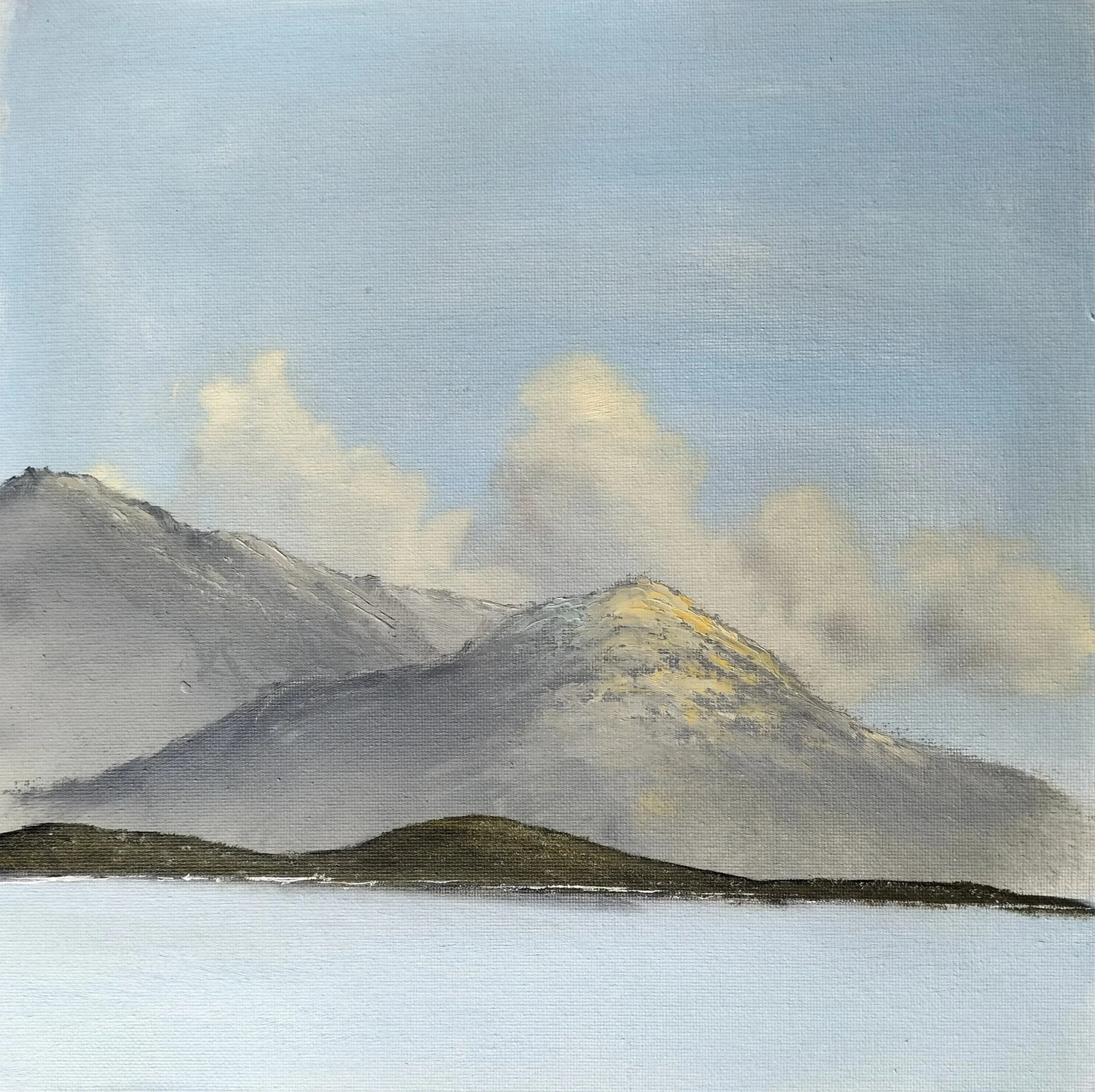 The Gilded Peak, oil on canvas 2025