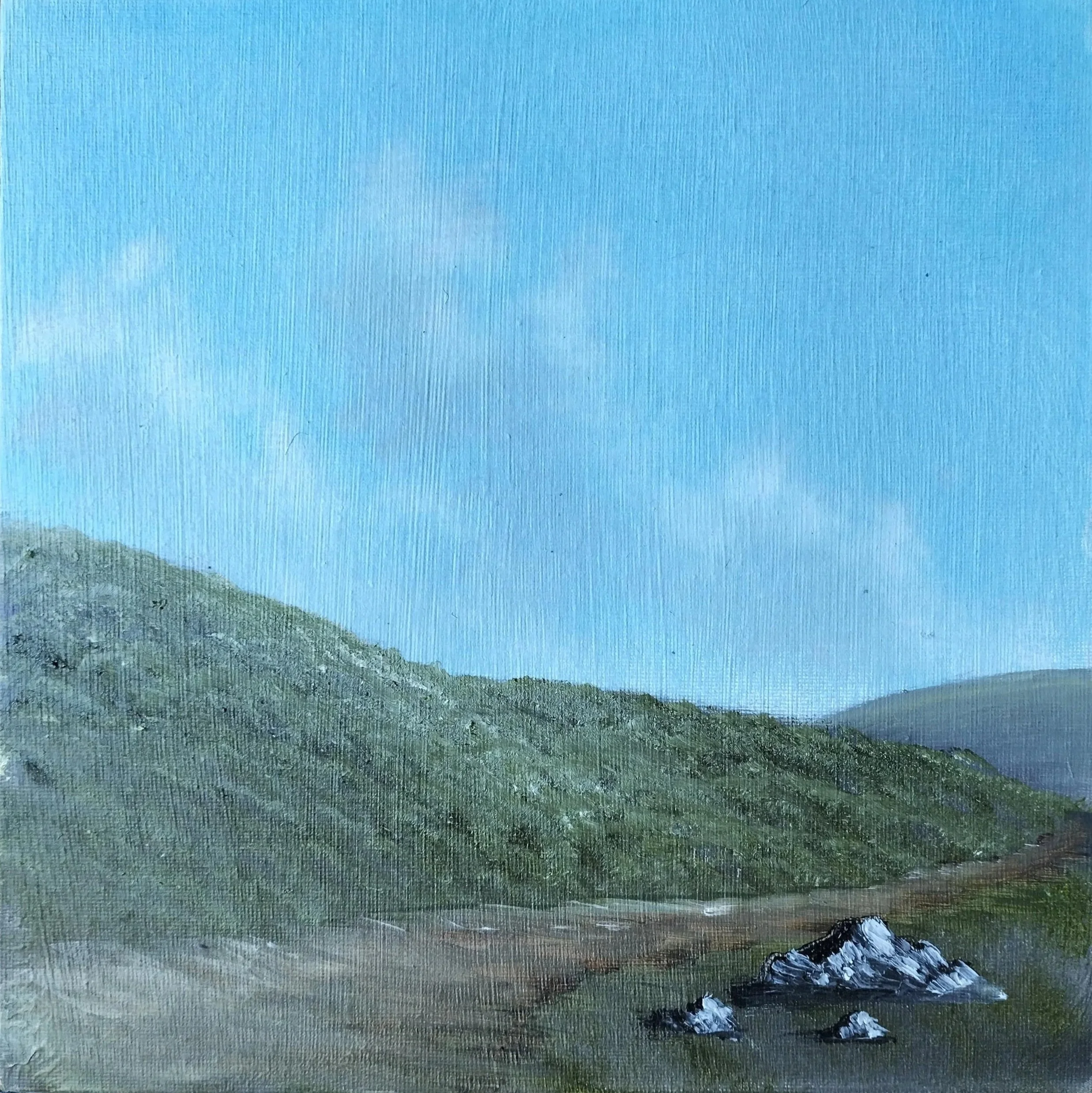 The Green Ascent, oil on canvas 2025