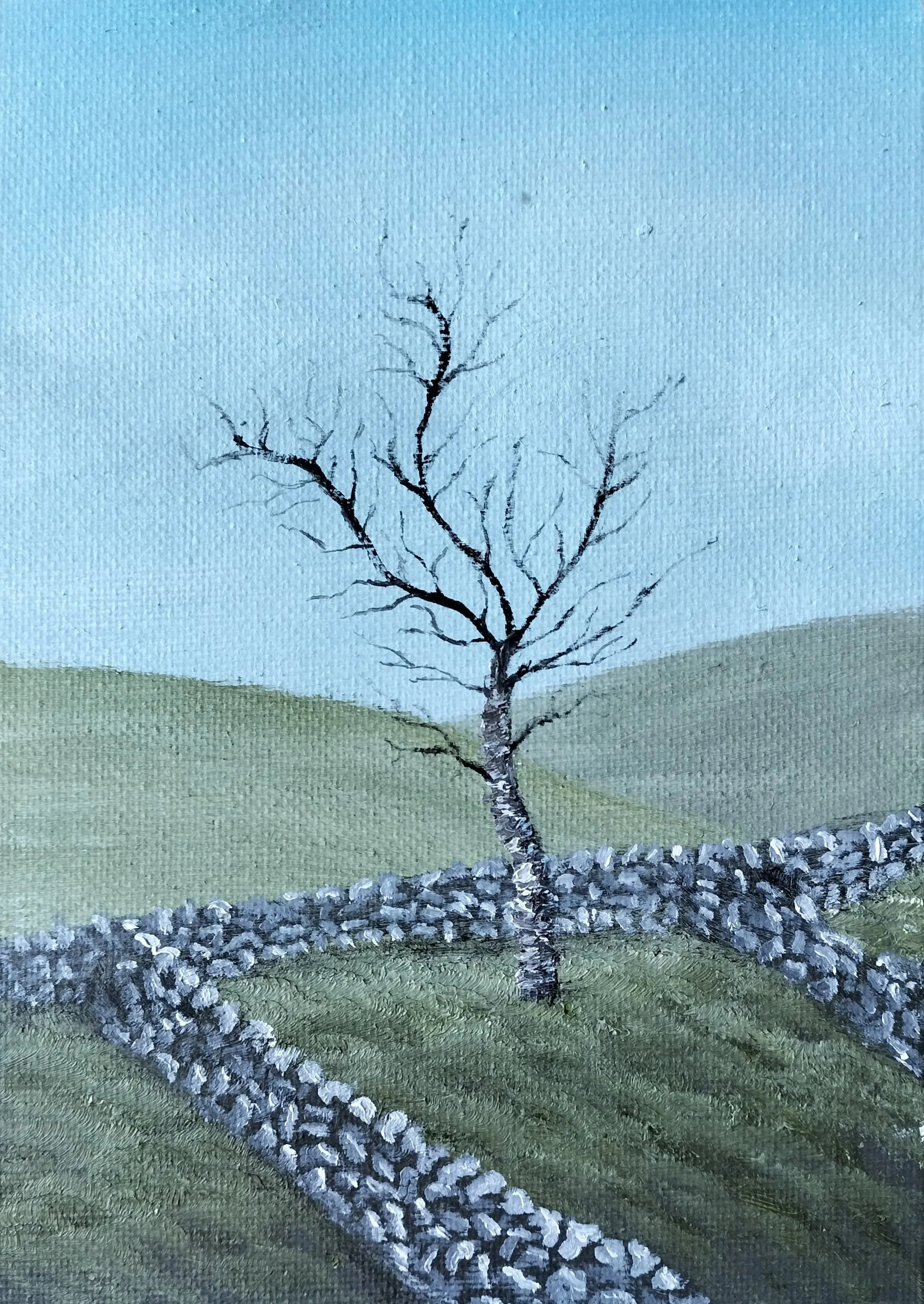 The Winter Hawthorn, oil on canvas 2025