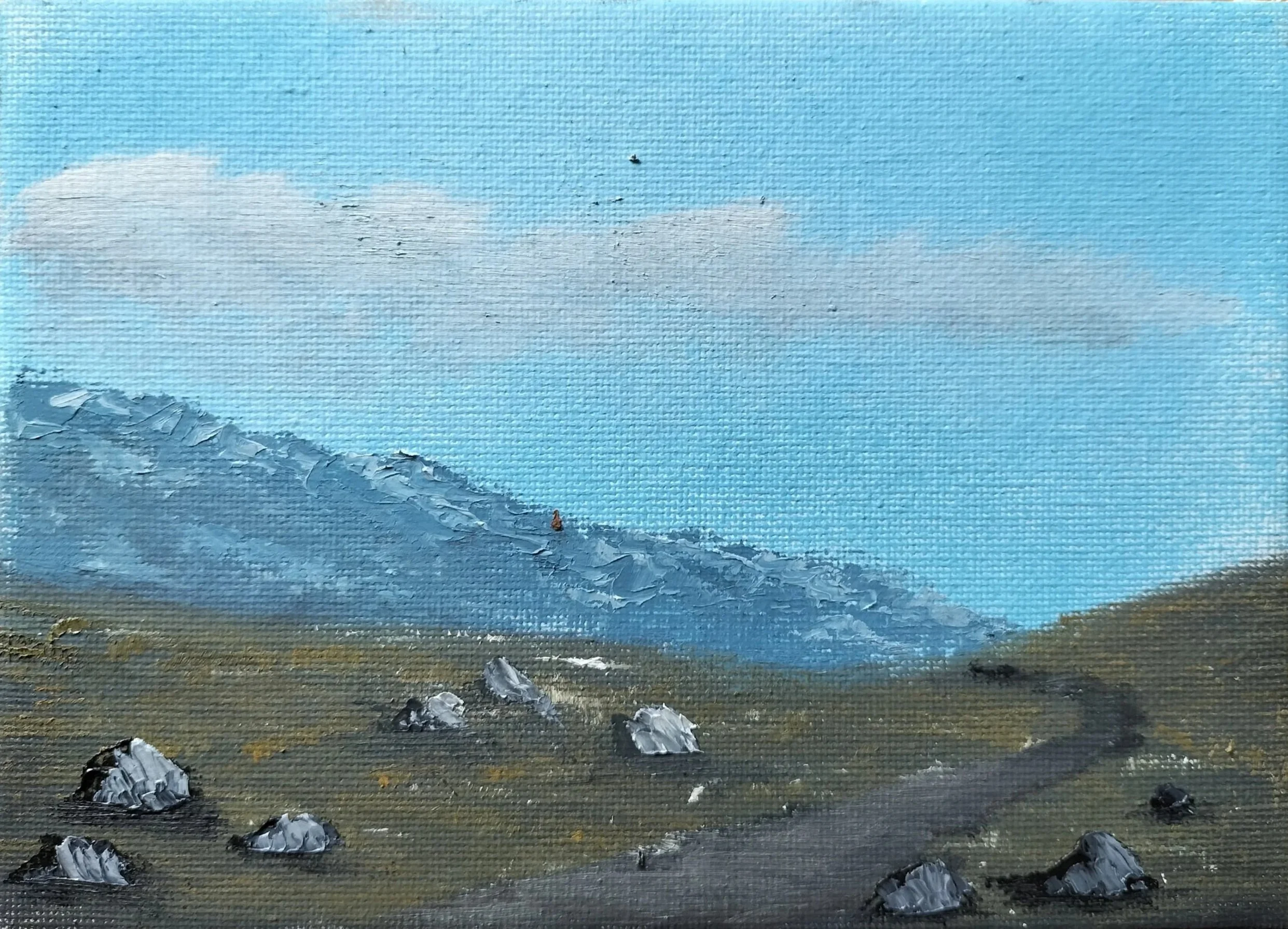 The Burren Road, oil on canvas 2024