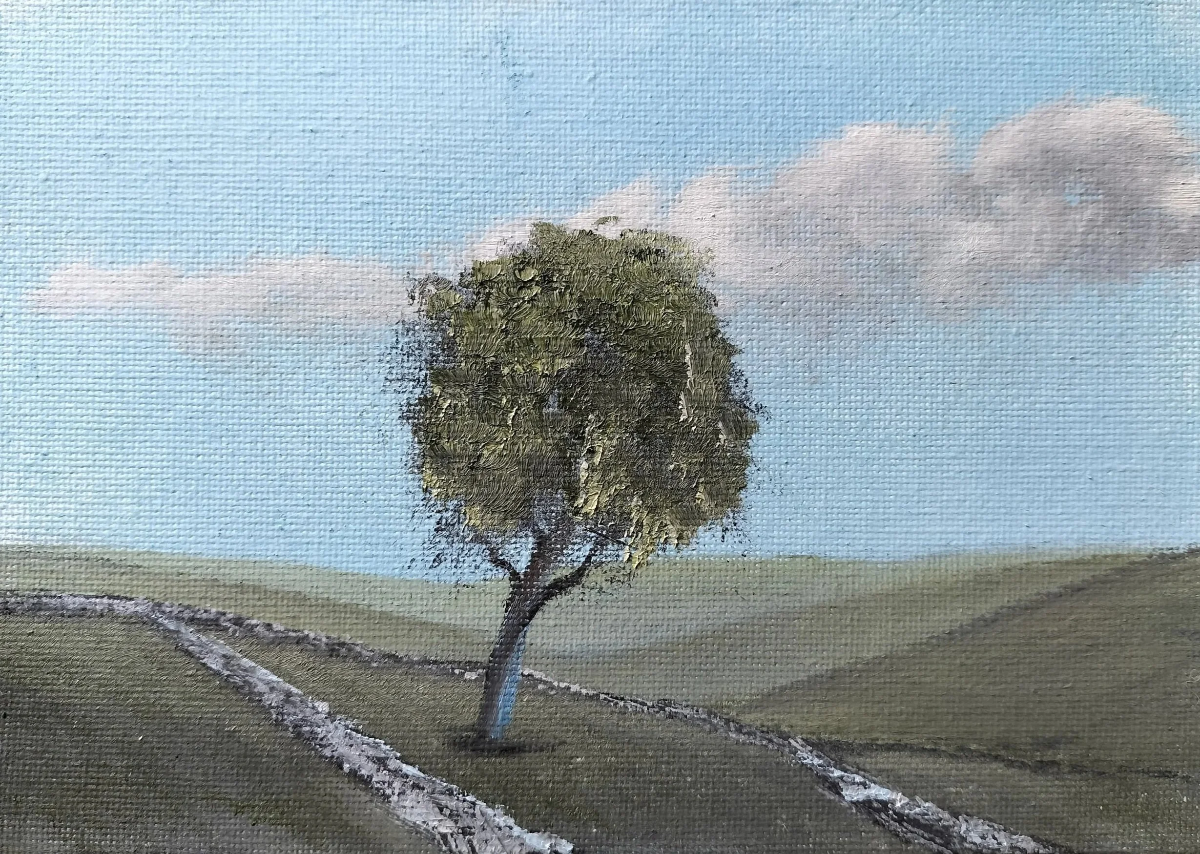 The Burren Sentinel, oil on canvas 2025