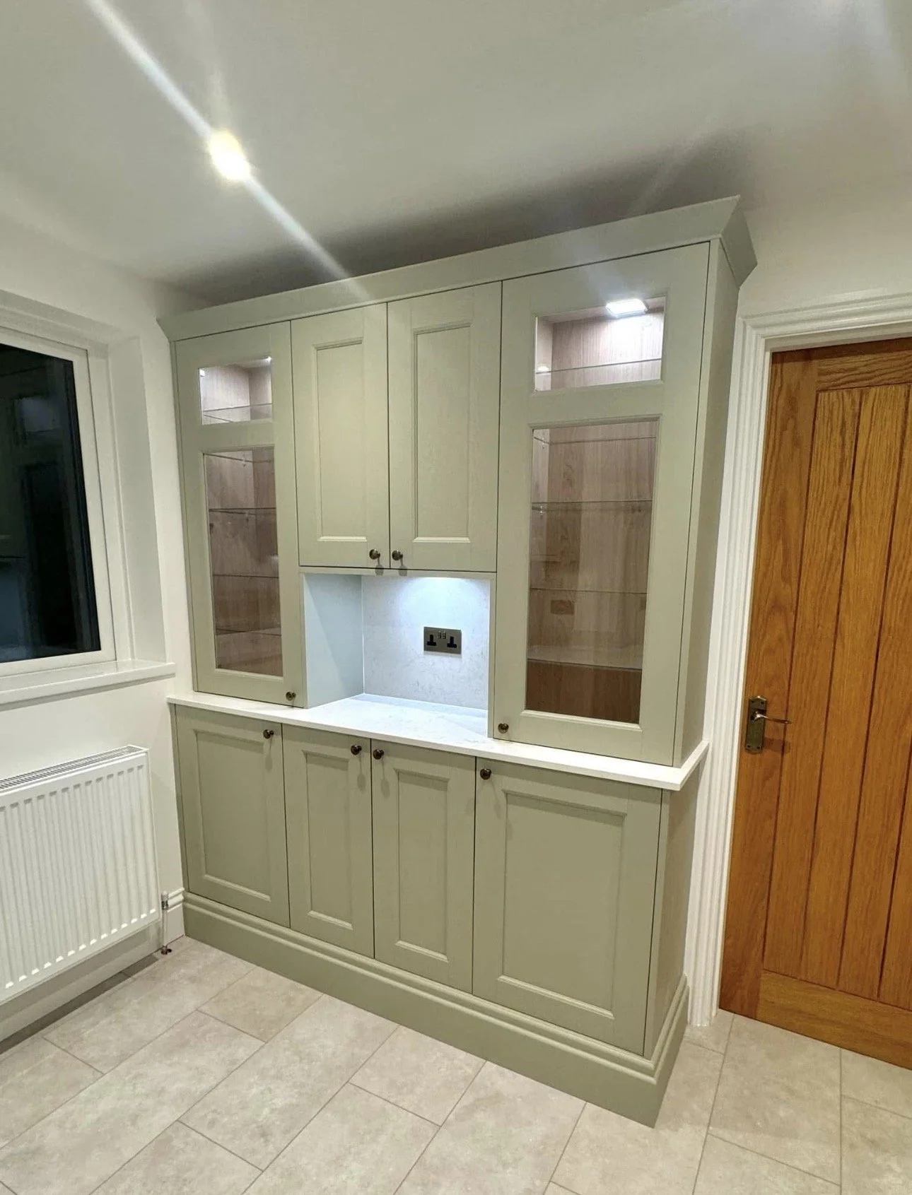 Bespoke kitchen fitting project completed by Overton Kitchens.