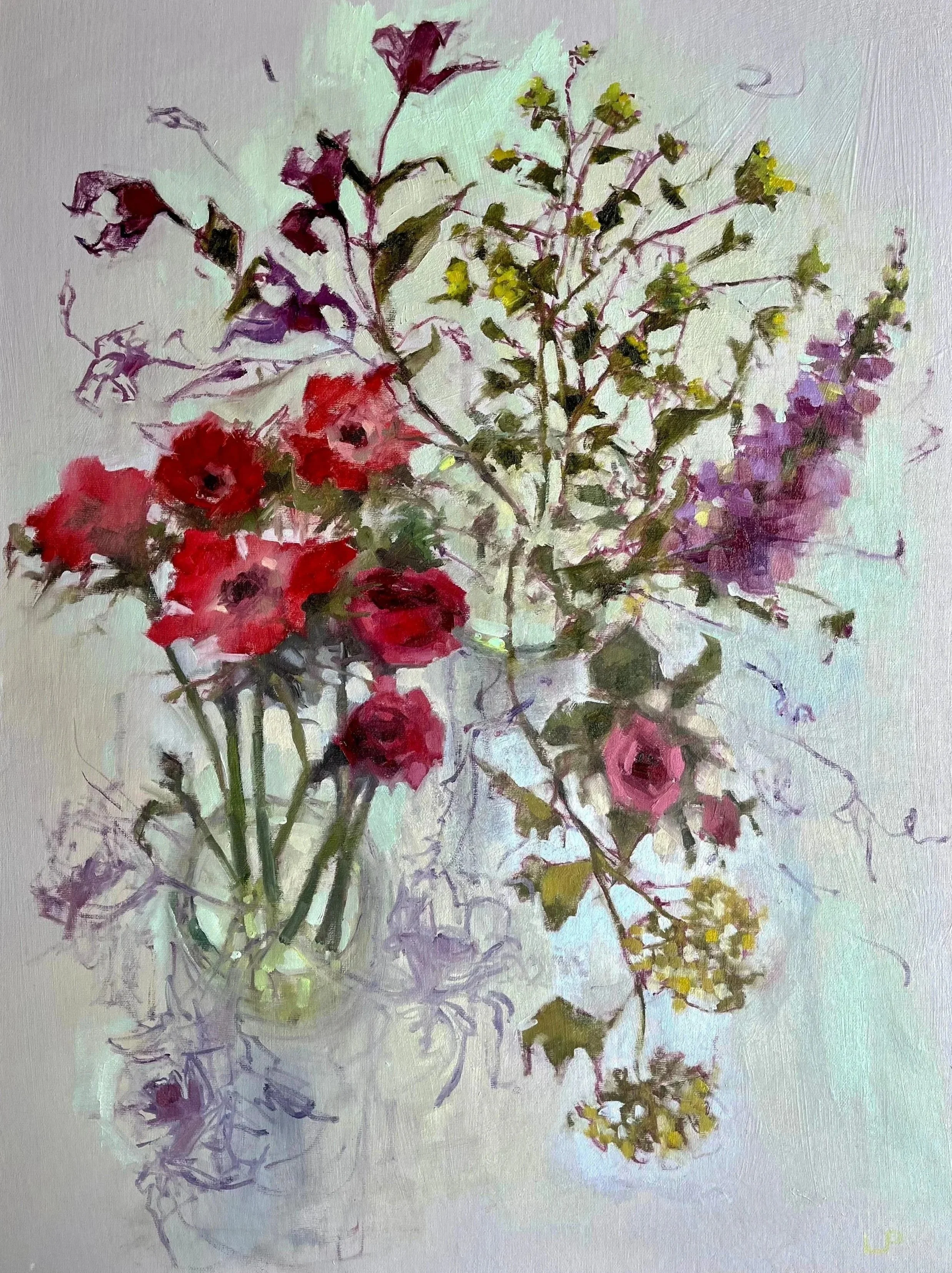 Spring Vases, 2026, oil on canvas, 24 x 18 inches 