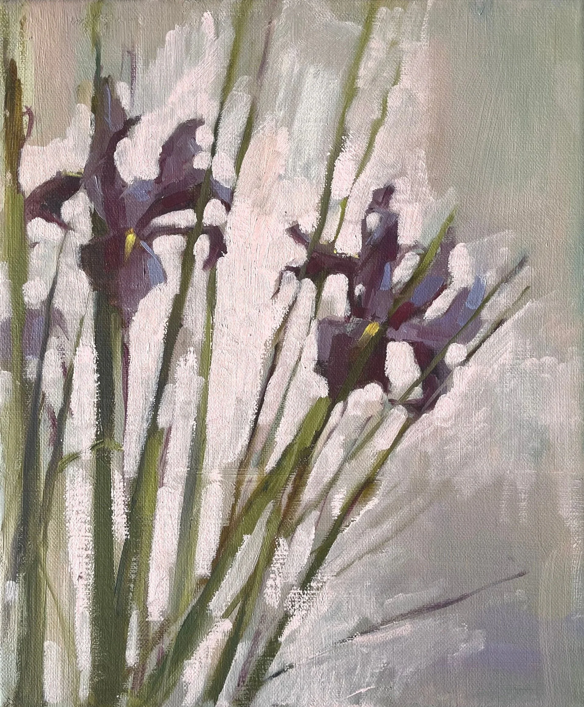 Upright Iris, Purple Blue, 2026, 25.5x 30.5cm, £275