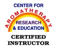 Logo for Center for Aromatherapy Research & Education with text indicating Certified Instructor.
