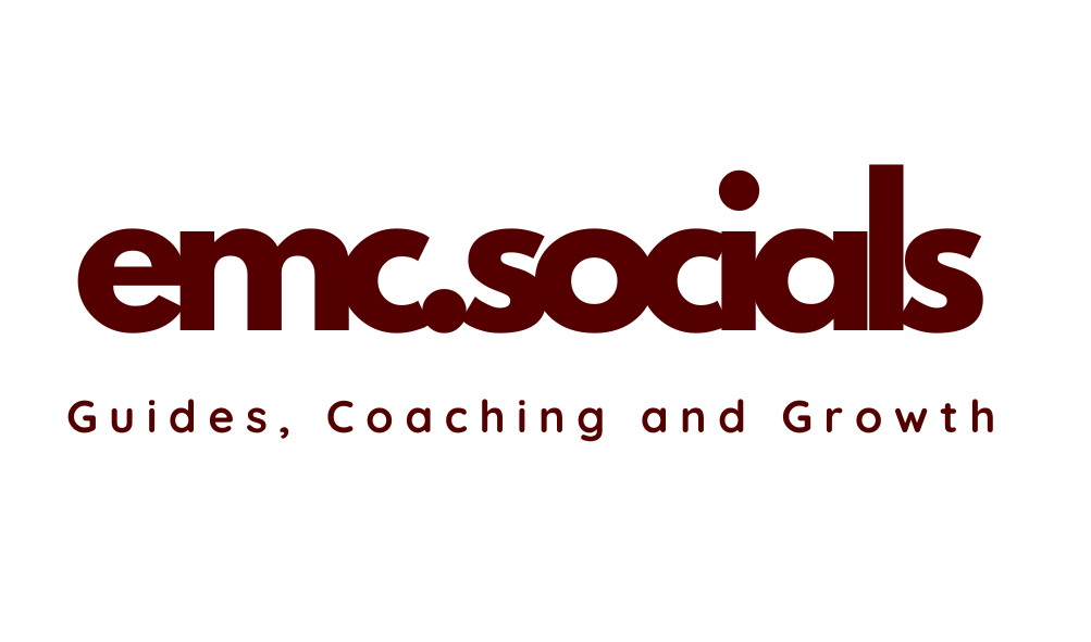 Logo for em.socals with text 'Guides, Coaching and Growth'