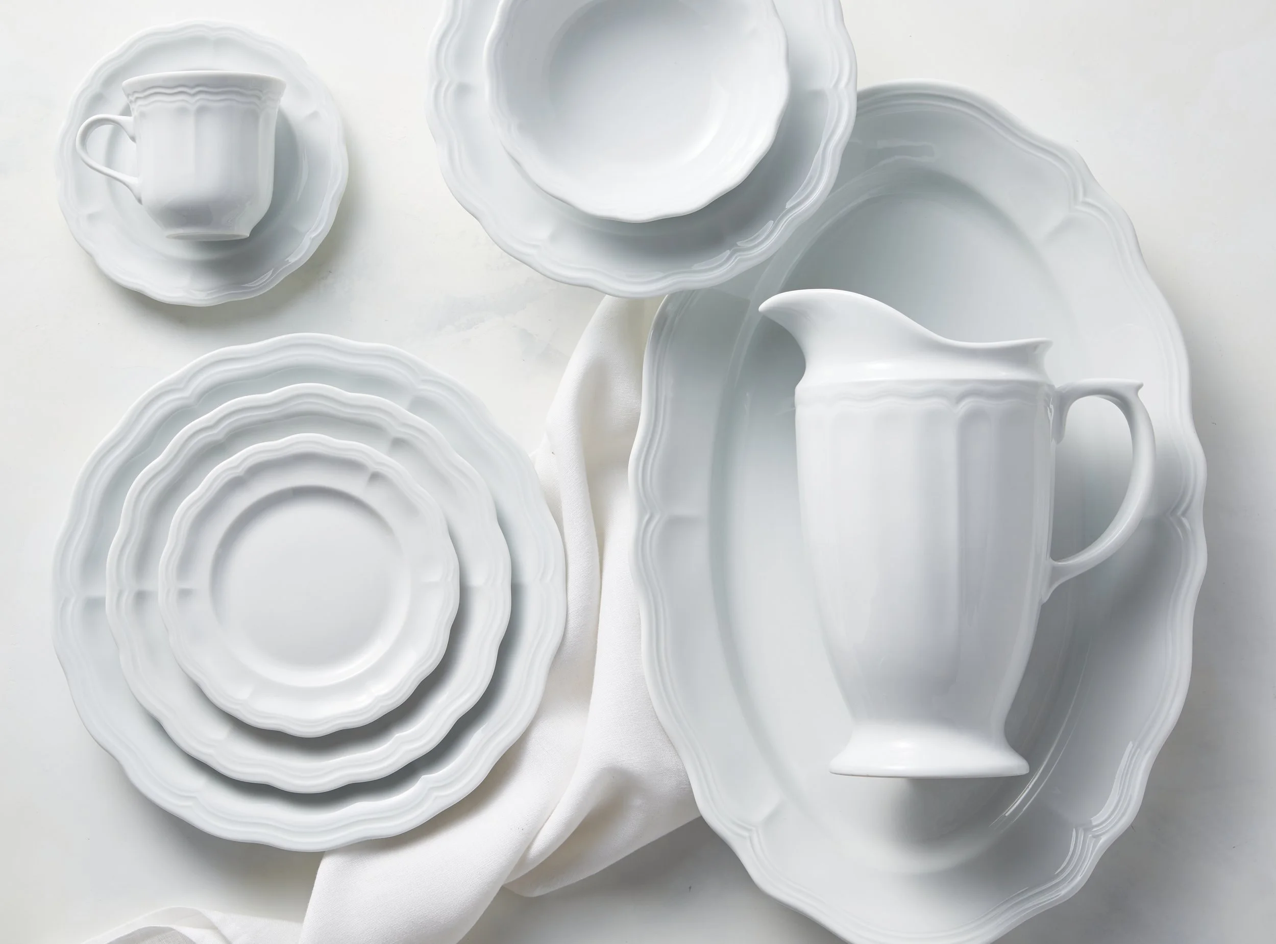 Pillivuyt Queen Anne Porcelain Dinnerware