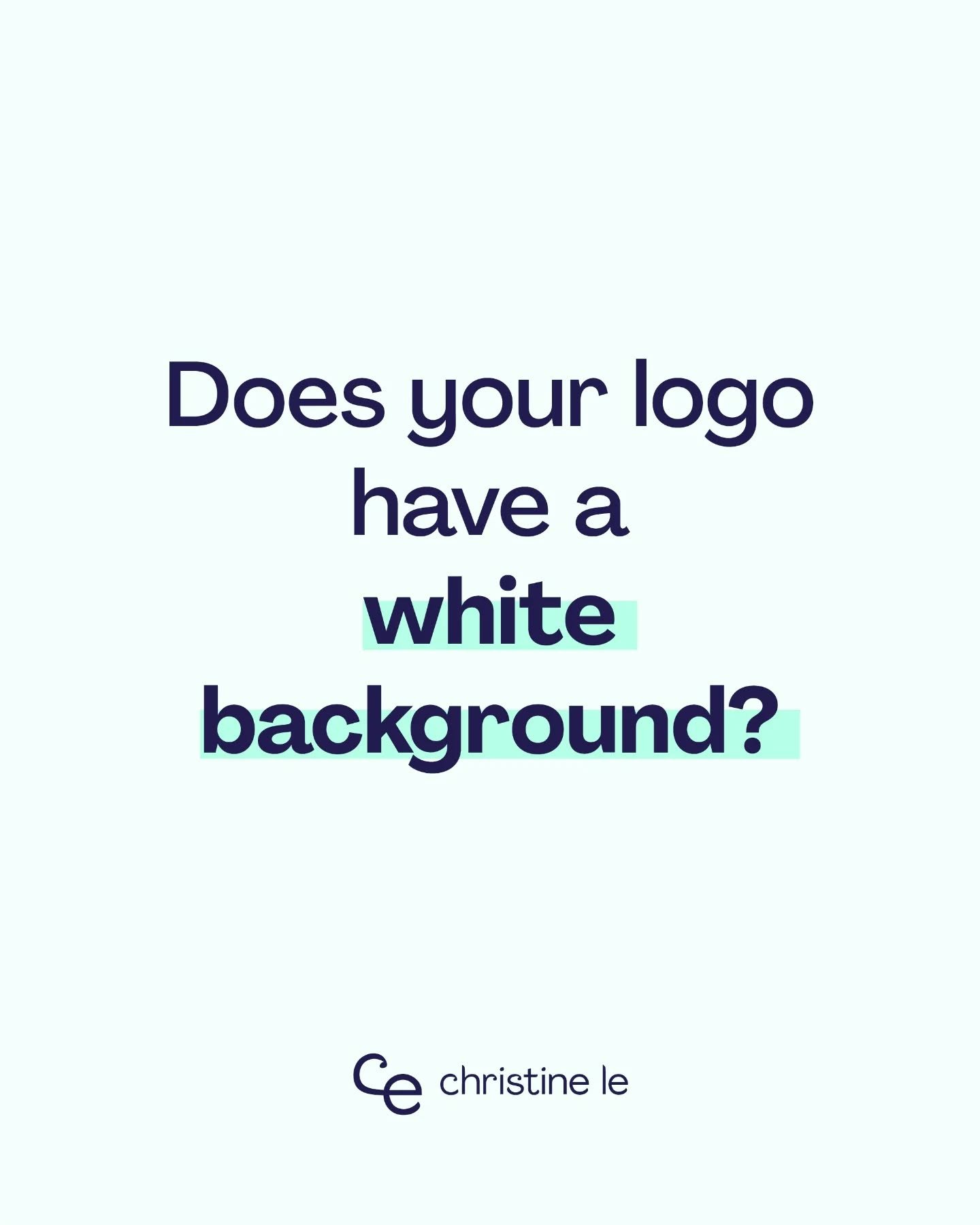If your logo and graphics don't have transparent backgrounds, you're holding back your visual branding. 

It is one of the first things I notice when I'm speaking with other businesses, when they show off their branding on an image or colored backgro
